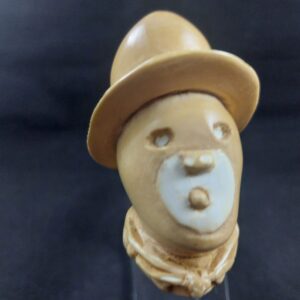 The masked man ,Post Modern Meerschaum Pipe, Block Meerschaum, Smoking pipe