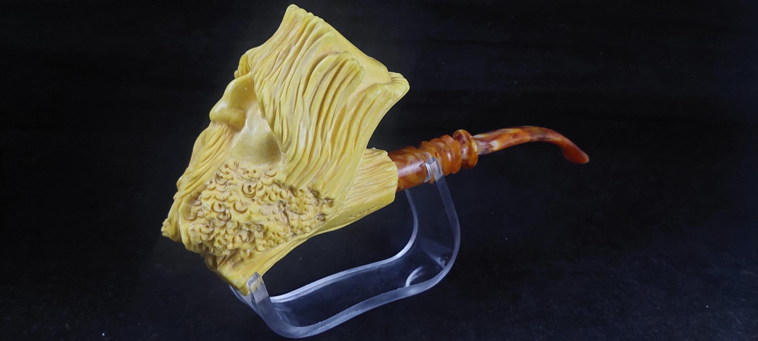 Tree Beard meerschaum pipe, block meerschaum,Turkish meerschaum, Special meerschaum pipe design - Image 3