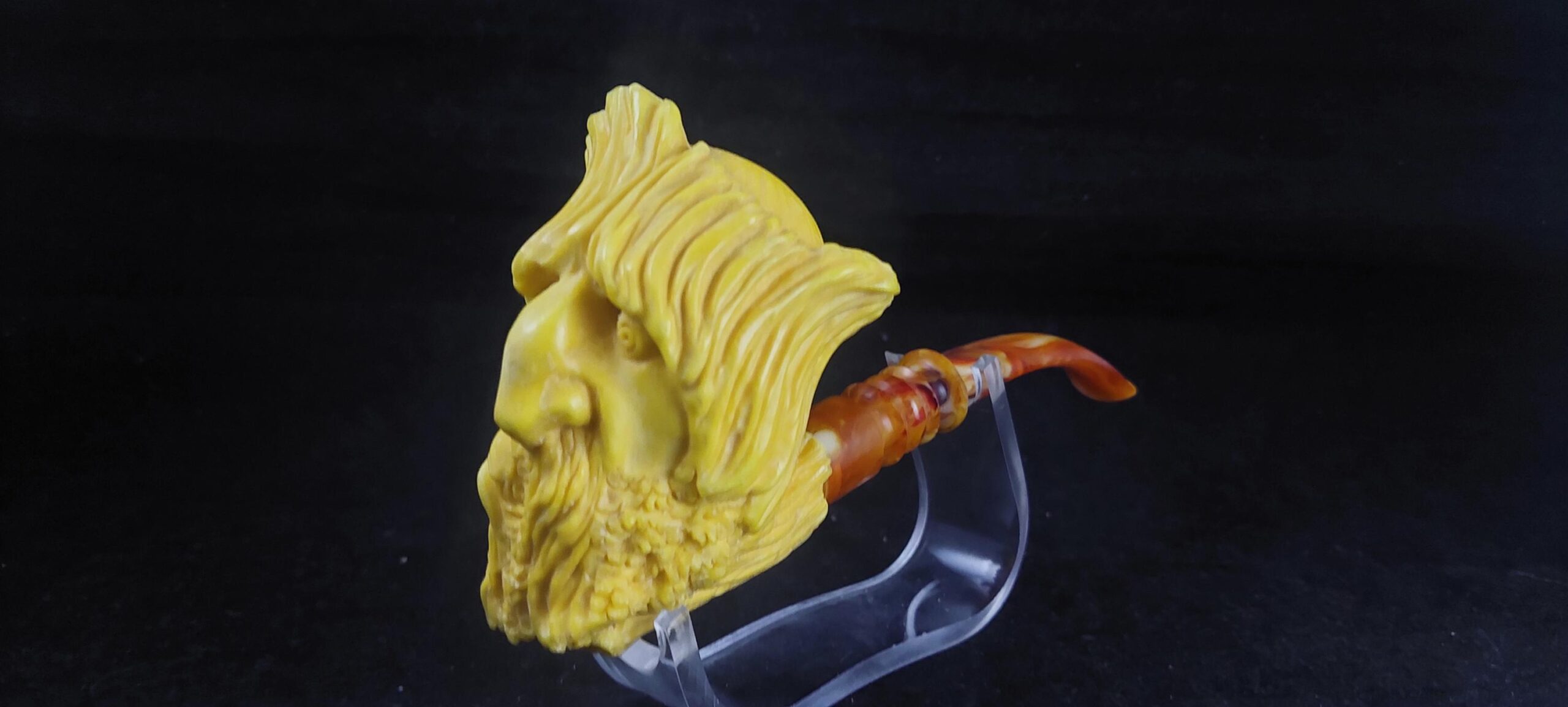 The ent meerschaum pipe, block meerschaum,Turkish meerschaum, Special meerschaum pipe design, hand carved meerschaum pipe - Image 4