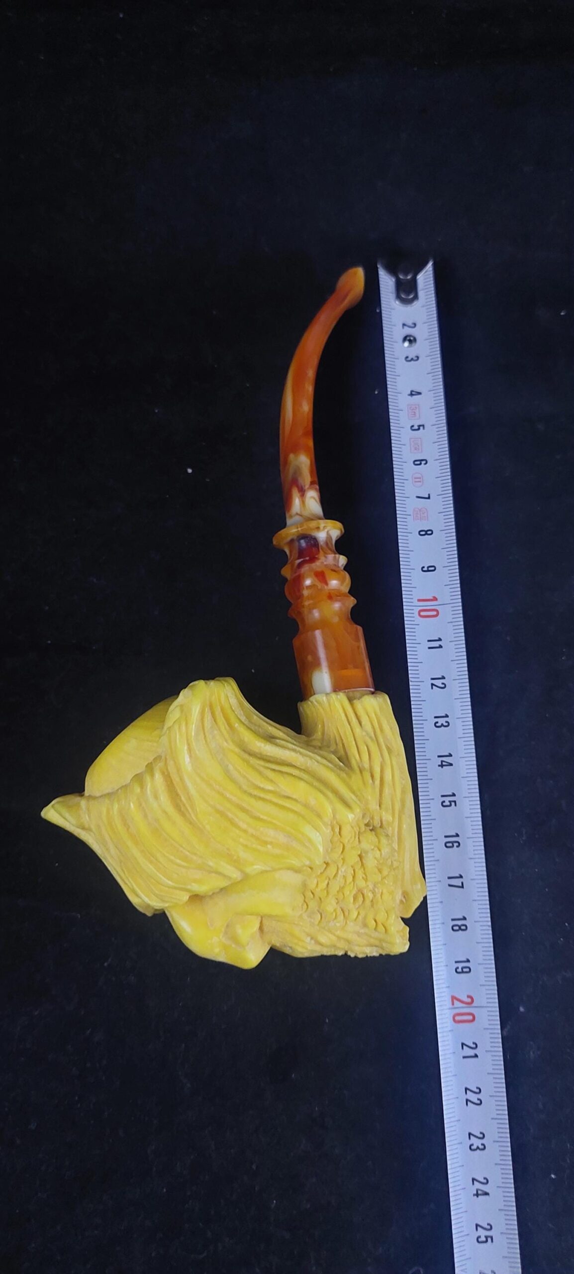 The ent meerschaum pipe, block meerschaum,Turkish meerschaum, Special meerschaum pipe design, hand carved meerschaum pipe - Image 8
