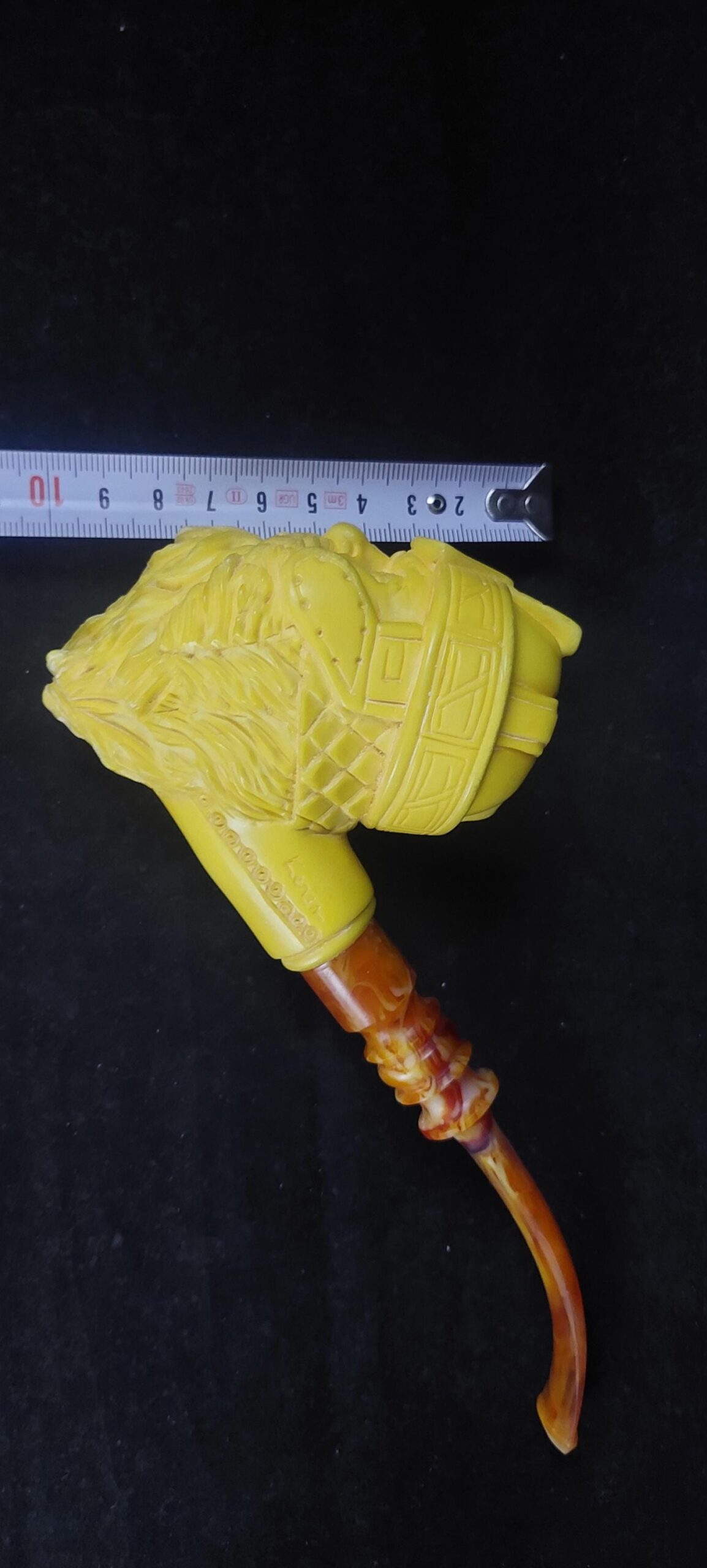 The gimli meerschaum pipe, block meerschaum,Turkish meerschaum, Special meerschaum pipe design, hand carved meerschaum pipe - Image 7