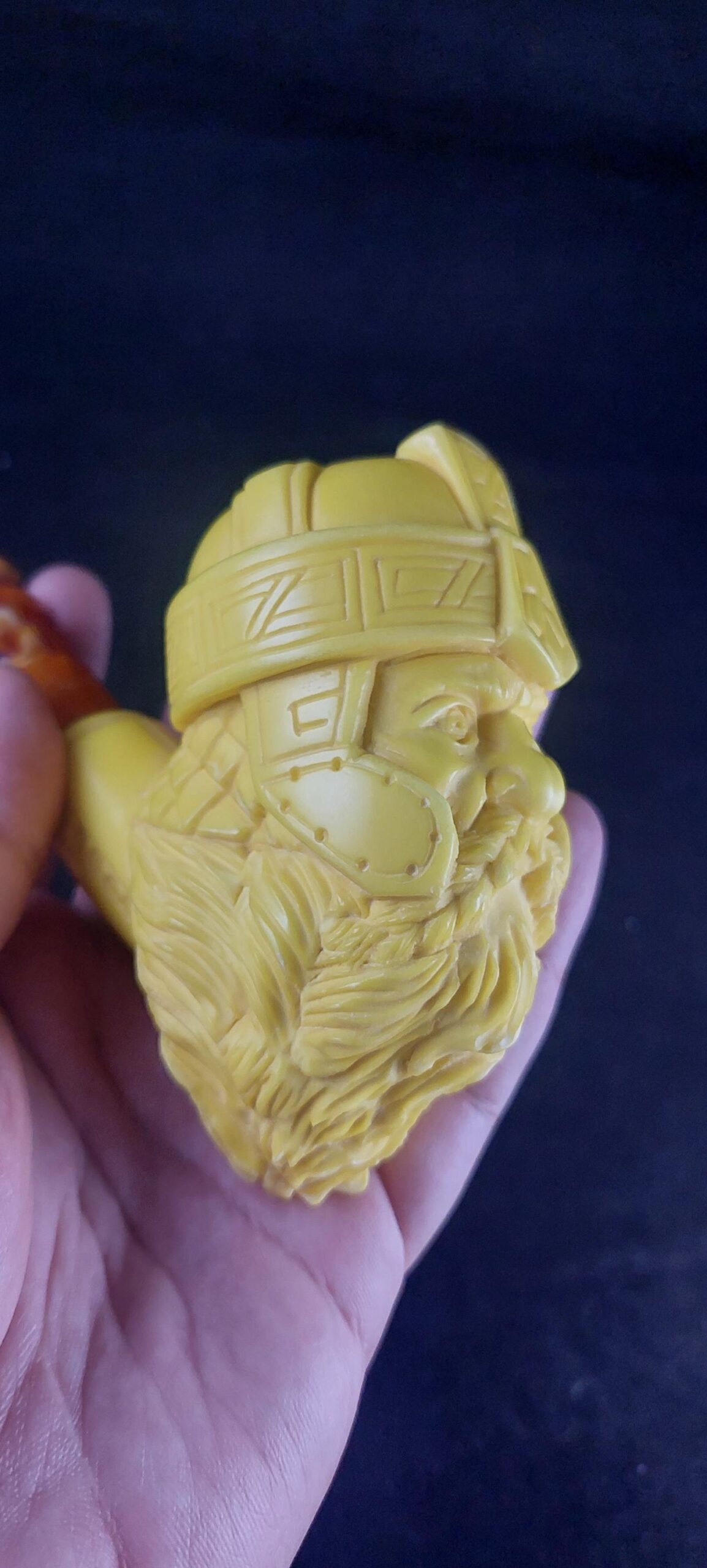 The gimli meerschaum pipe, block meerschaum,Turkish meerschaum, Special meerschaum pipe design, hand carved meerschaum pipe - Image 5