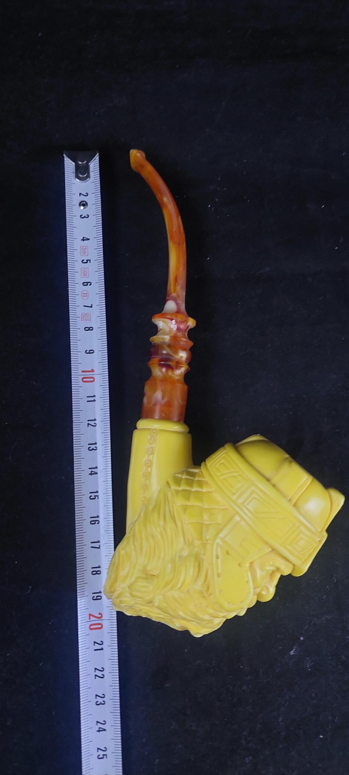 The gimli meerschaum pipe, block meerschaum,Turkish meerschaum, Special meerschaum pipe design, hand carved meerschaum pipe - Image 6
