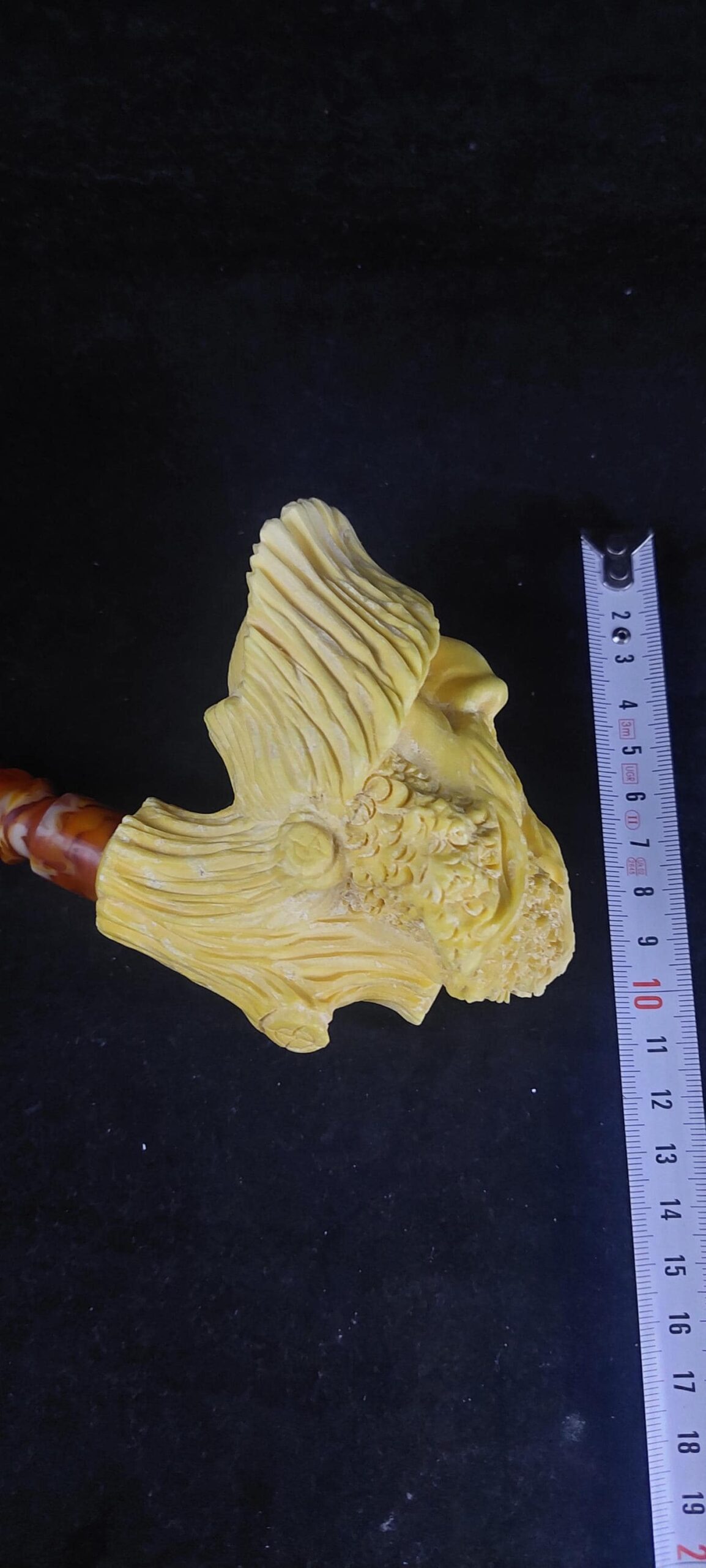 The ent meerschaum pipe The Lord of the ring meerschaum pipe, block meerschaum,Turkish meerschaum, hand carved meerschaum pipe - Image 8