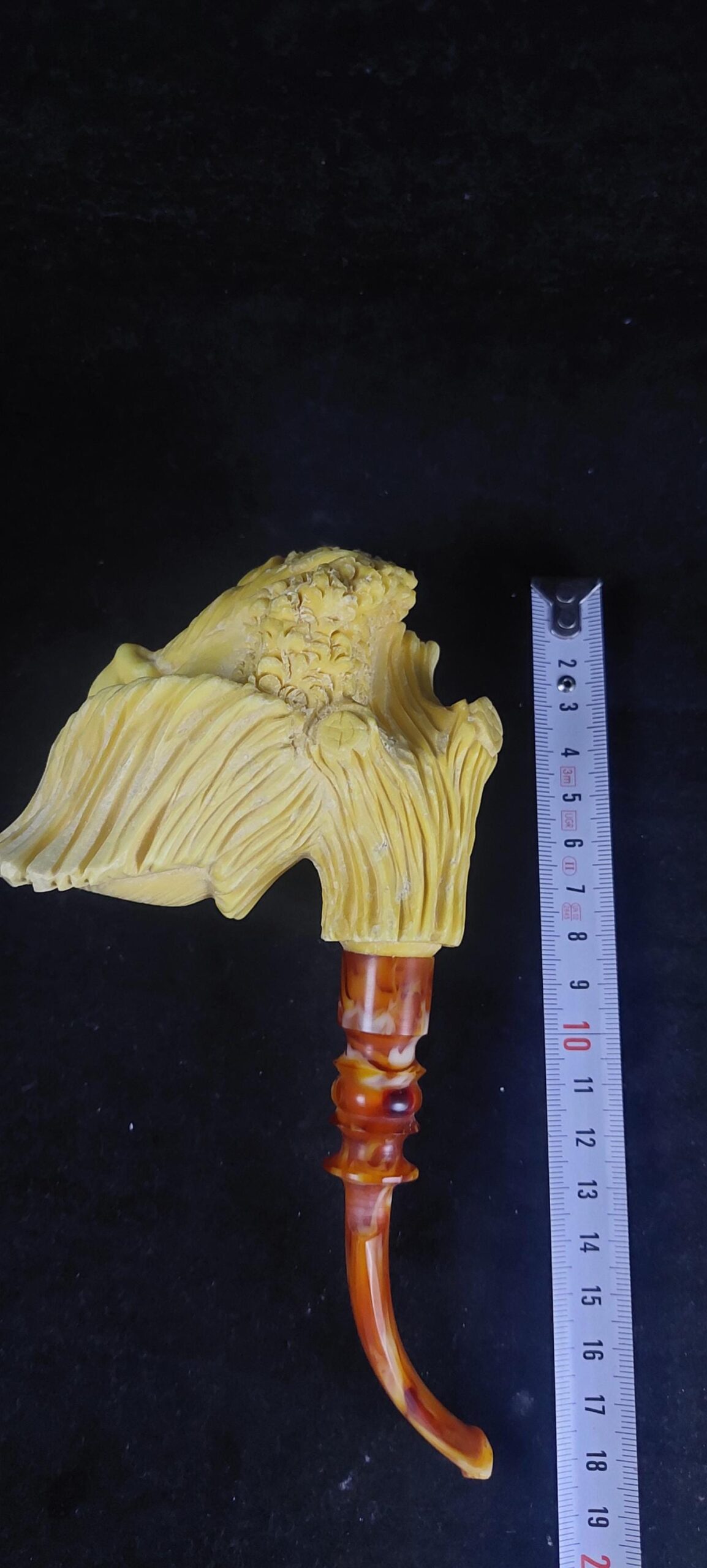The ent meerschaum pipe The Lord of the ring meerschaum pipe, block meerschaum,Turkish meerschaum, hand carved meerschaum pipe - Image 7