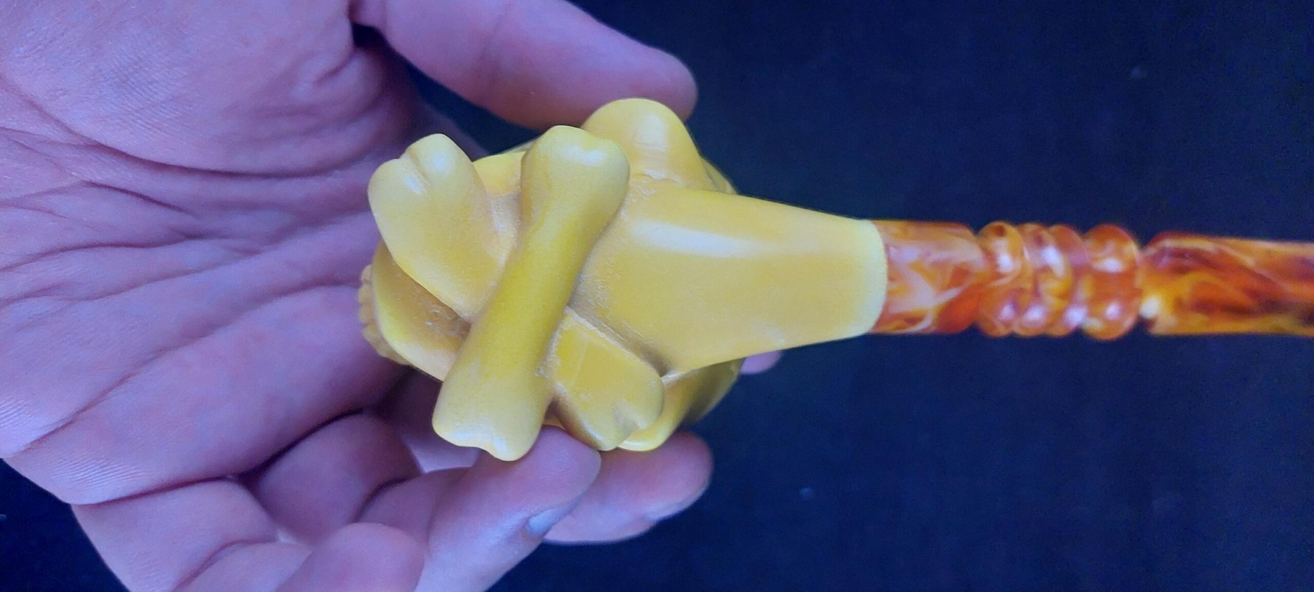 The skull meerschaum pipe, block meerschaum, Special meerschaum pipe design, hand carved meerschaum pipe - Image 5
