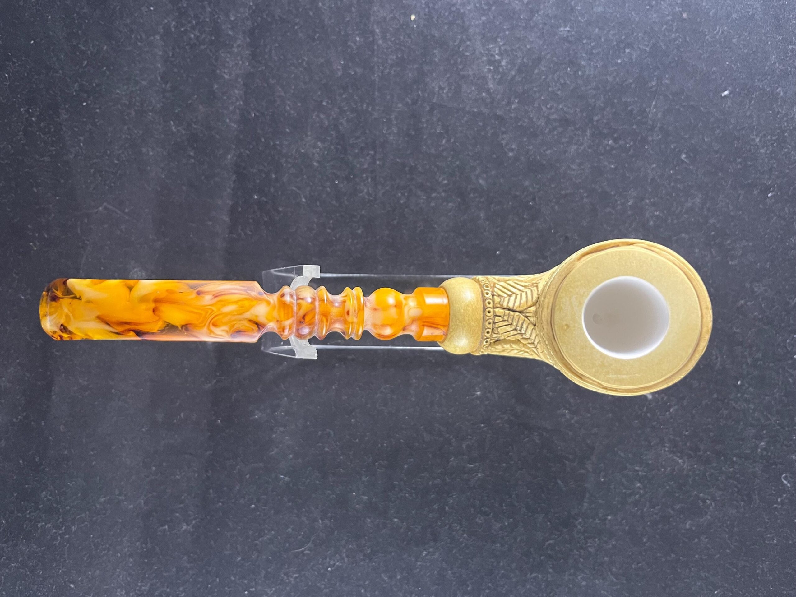 Masonic Meerschaum Pipe – Artisan Meerschaum Pipe – Embossed Motif Collector’s Piece - Unique Handmade Pipe - Image 7