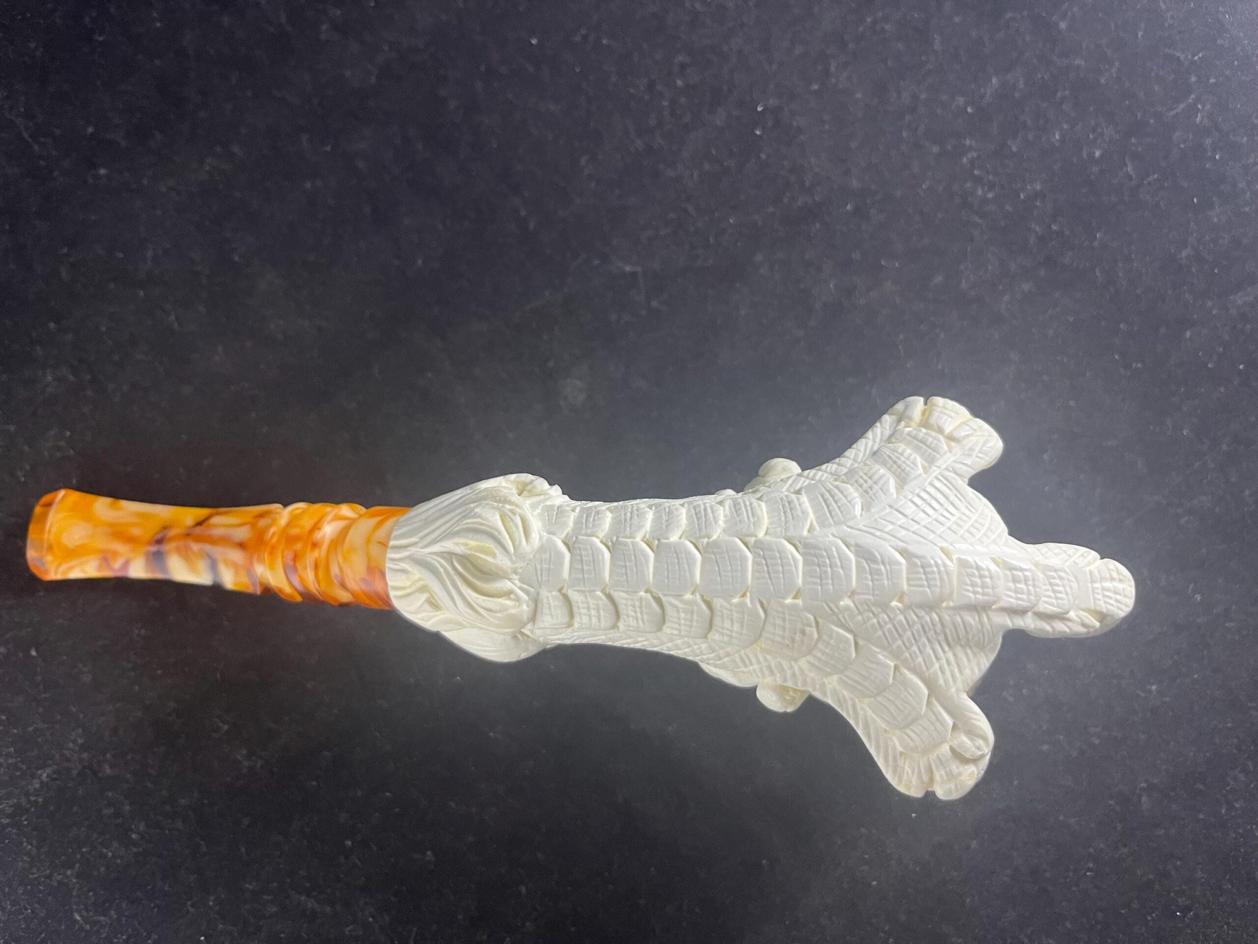 Unique Eagle Claw Meerschaum Pipe - Fantasy Style Pipe - Image 7