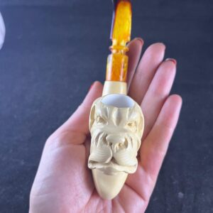 Bulldog Head Design Collectible Tobacco Pipe