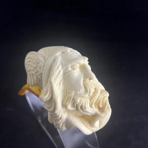 Epic Warrior Spirit – Handcrafted Block Meerschaum Pipe