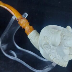 Pan meerschaum pipe, block meerschaum, gift for him
