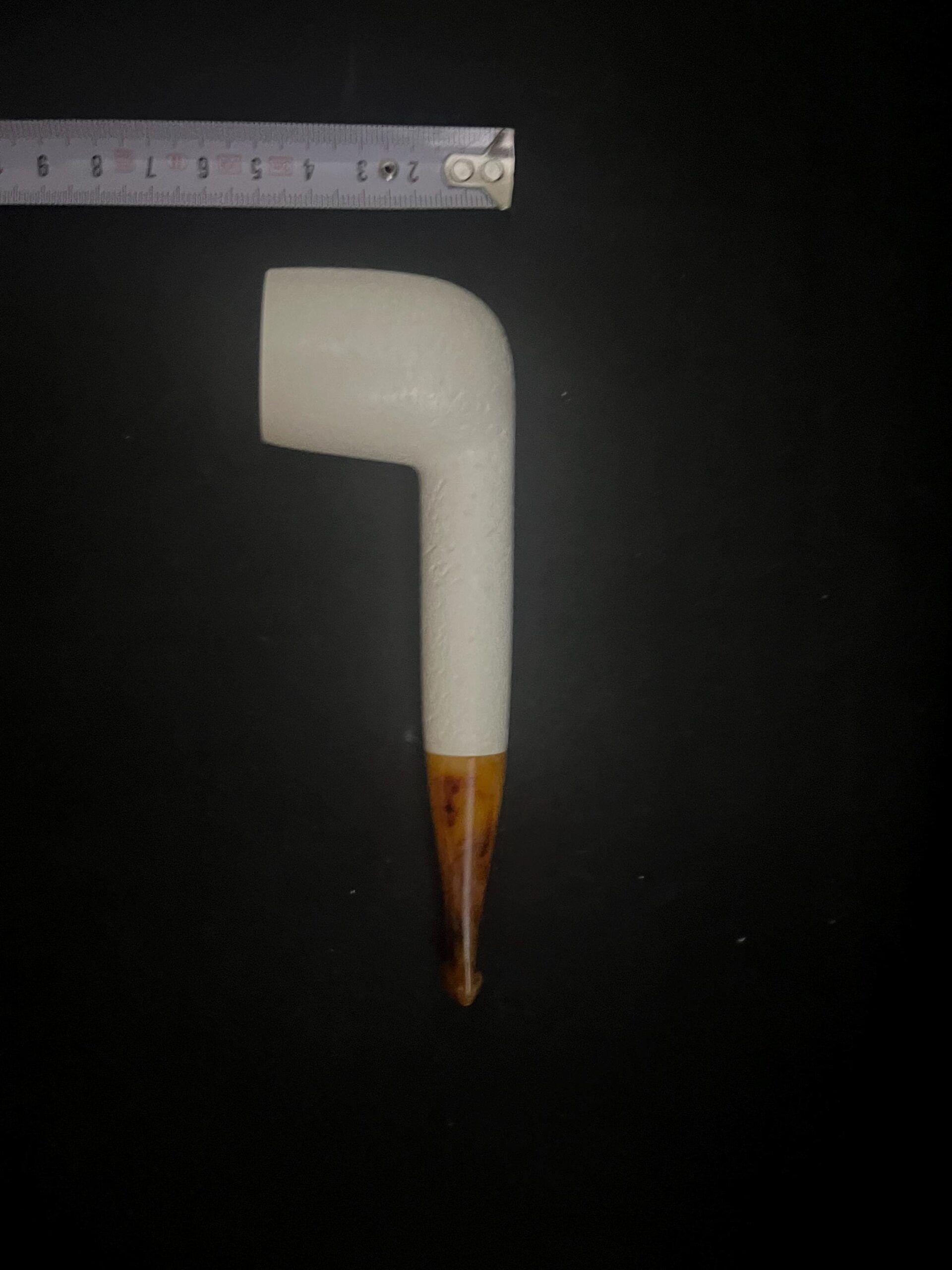 Long shank carved ,Meerschaum Pipe, block meerschaum - Image 5