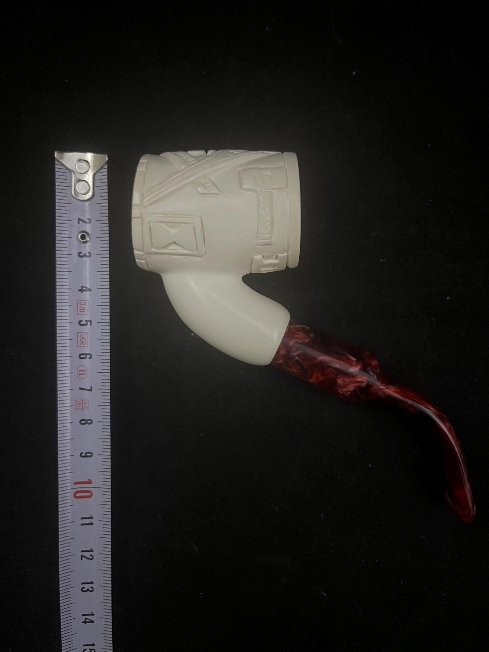 Eternal Signs – Red Stem Meerschaum Pipe - Image 5