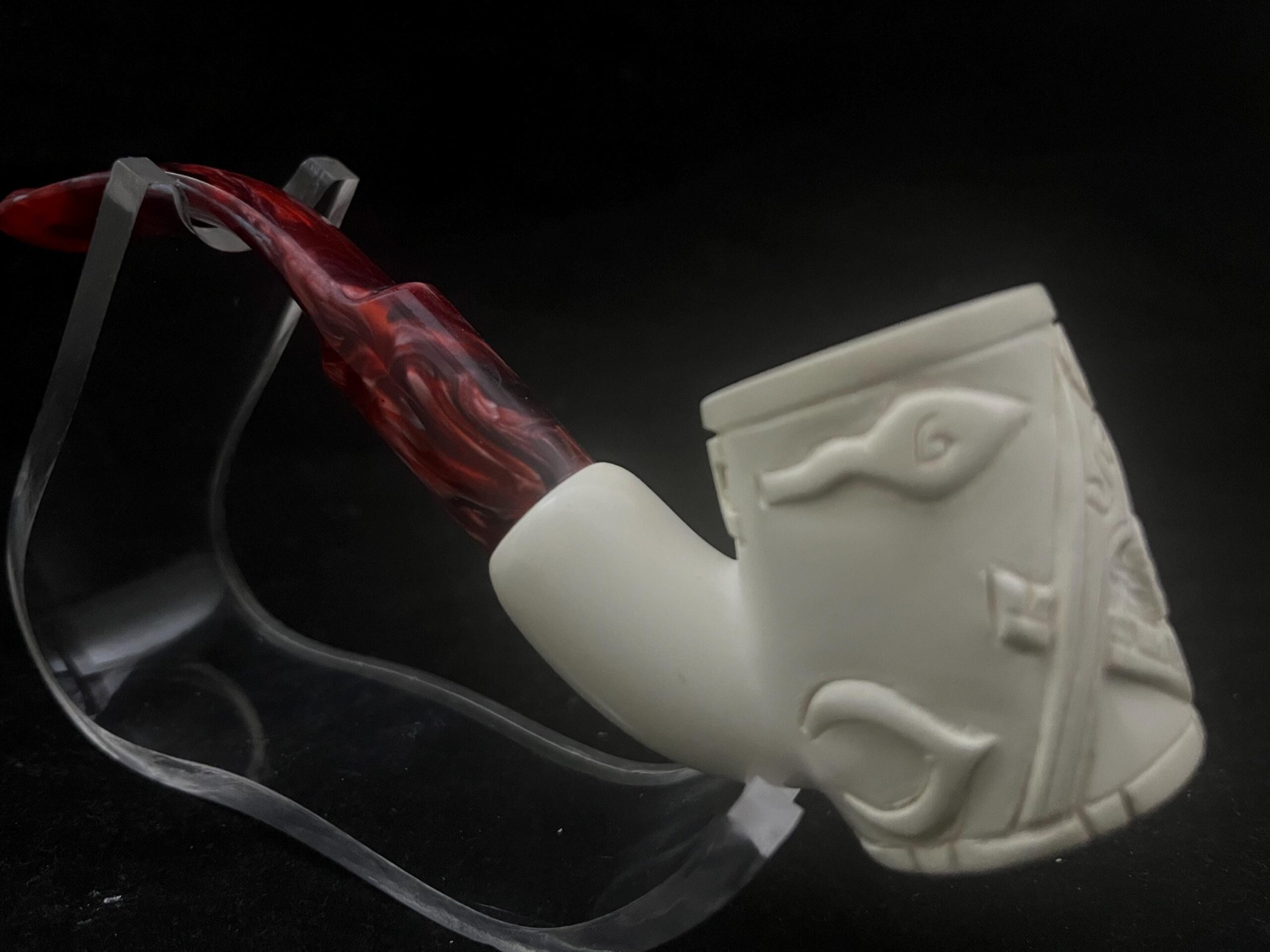 Eternal Signs – Red Stem Meerschaum Pipe - Image 3
