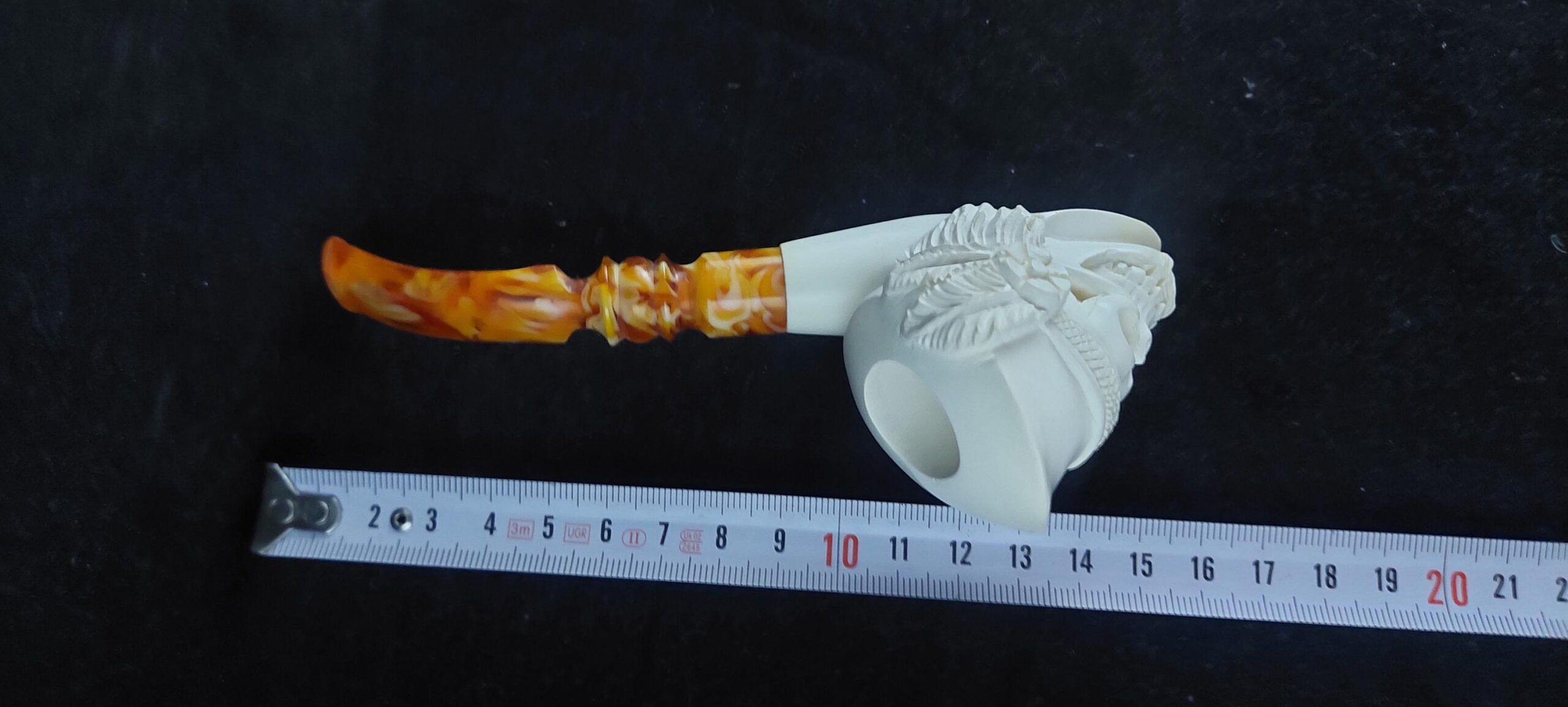 Skull meerschaum pipe, block meerschaum, meerschaum smoking pipe - Image 7