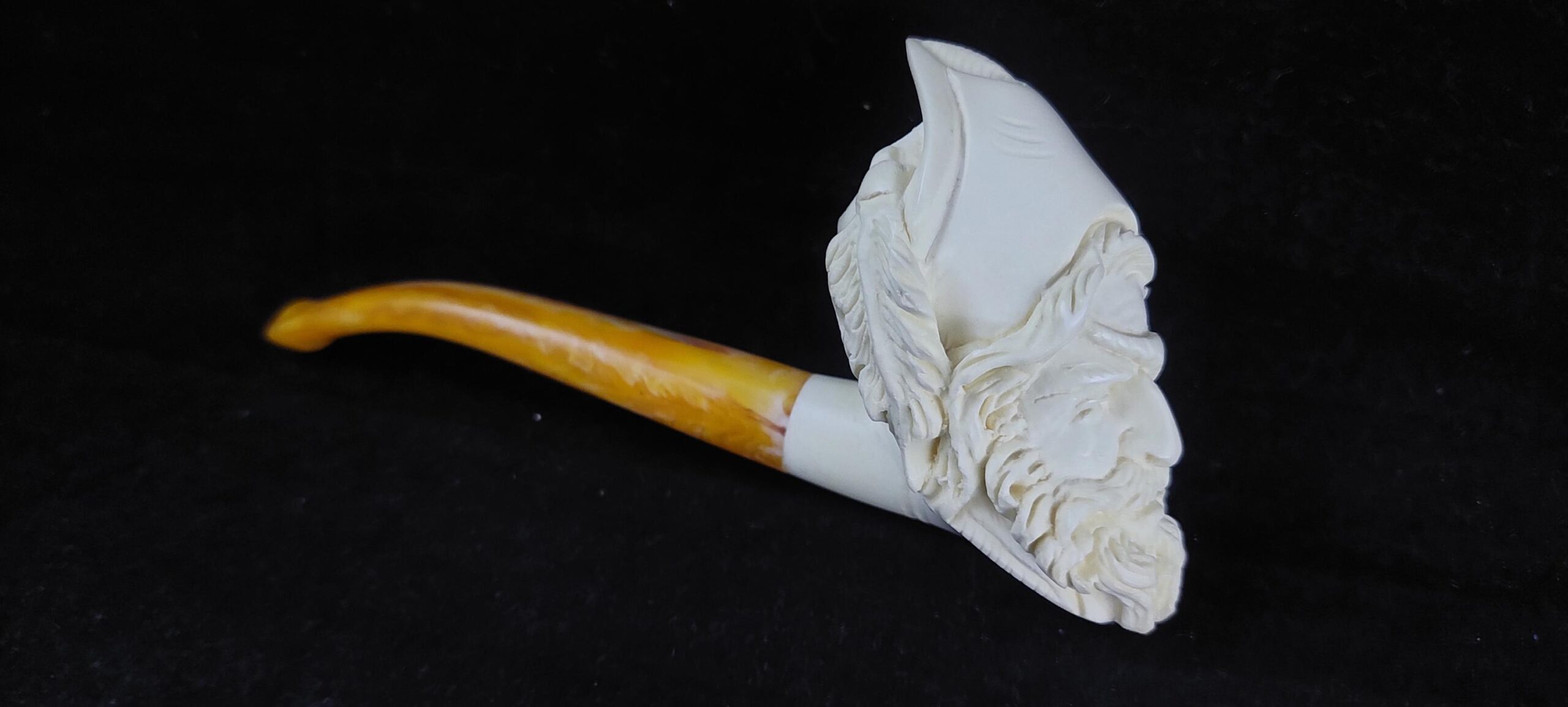 Pirate meerschaum pipe Meerschaum Pipe – Collectible Handmade pipe, block meerschaum - Image 8