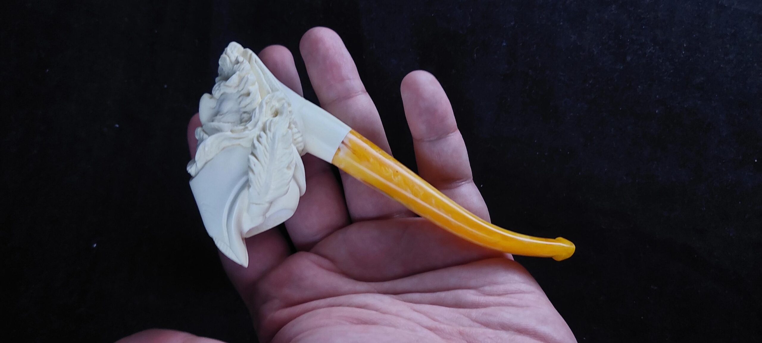 Pirate meerschaum pipe Meerschaum Pipe – Collectible Handmade pipe, block meerschaum - Image 7