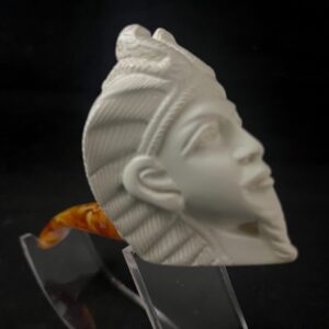 Pharaoh Meerschaum Pipe – Hand-Carved Ancient Egyptian Design