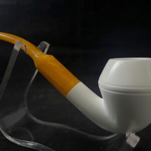 Bulldog Meerschaum Pipe, Block Meerschaum