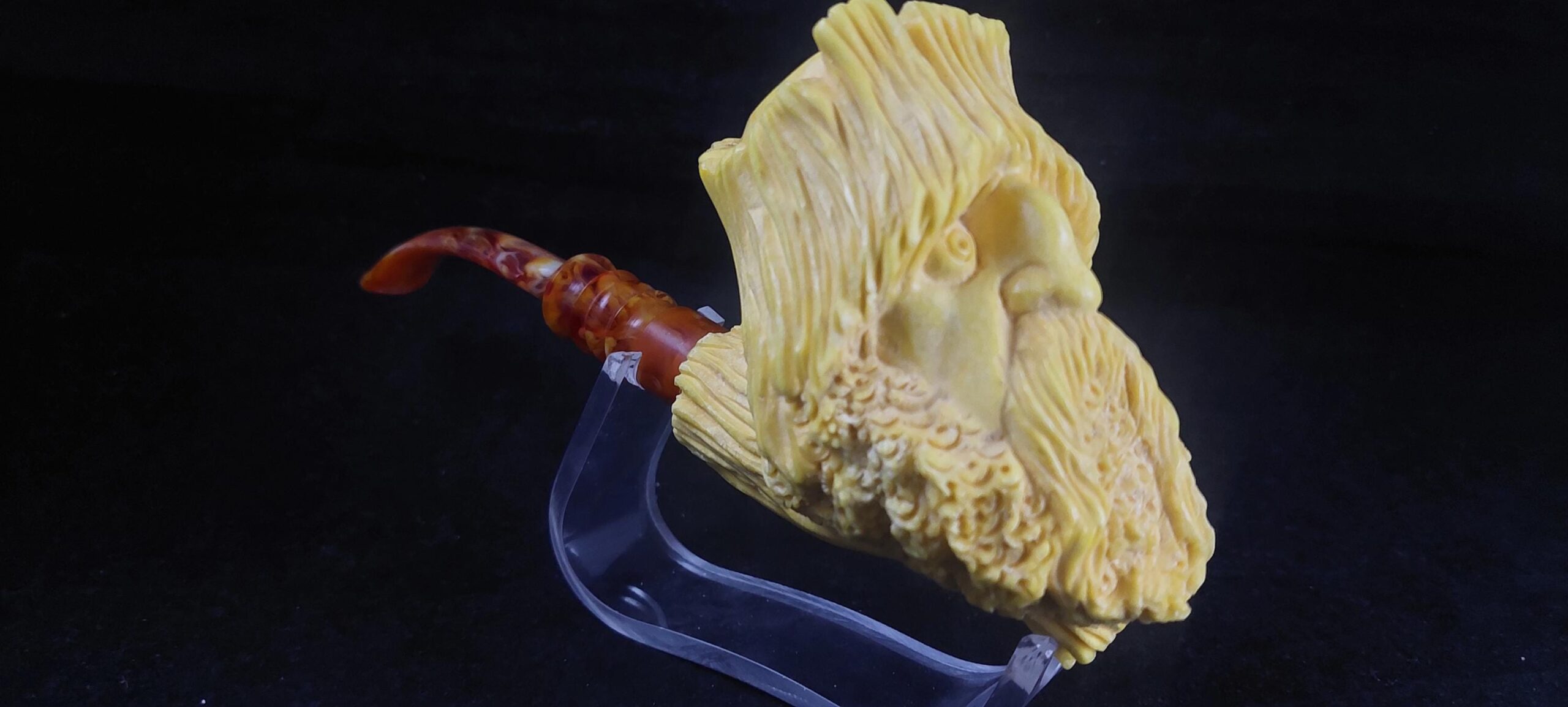 Tree Beard meerschaum pipe, block meerschaum,Turkish meerschaum, Special meerschaum pipe design - Image 4