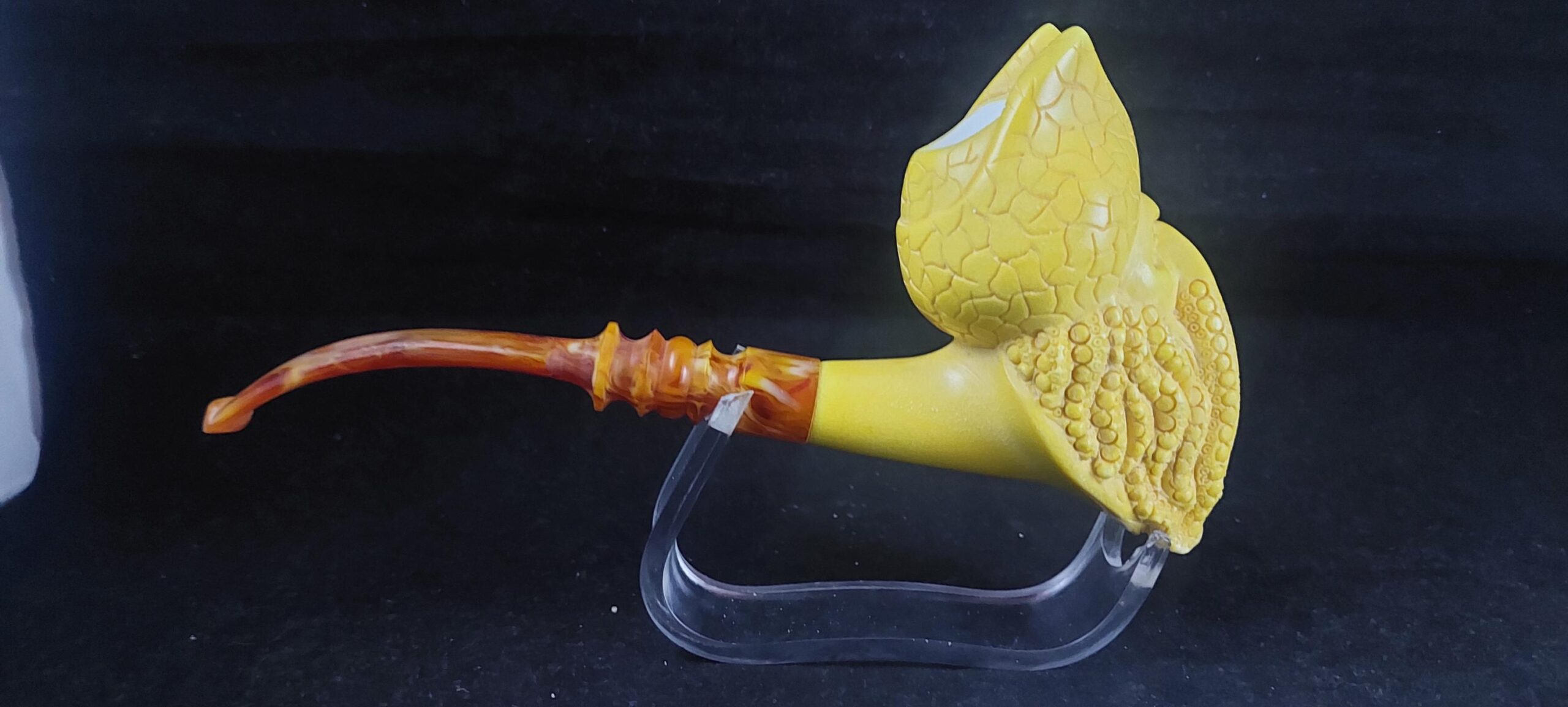 Pirate Davy Jones Meerschaum Pipe , Handcrafted Turkish Tobacco Pipe, meerschaum pipe, Special meerschaum pipe design, - Image 4