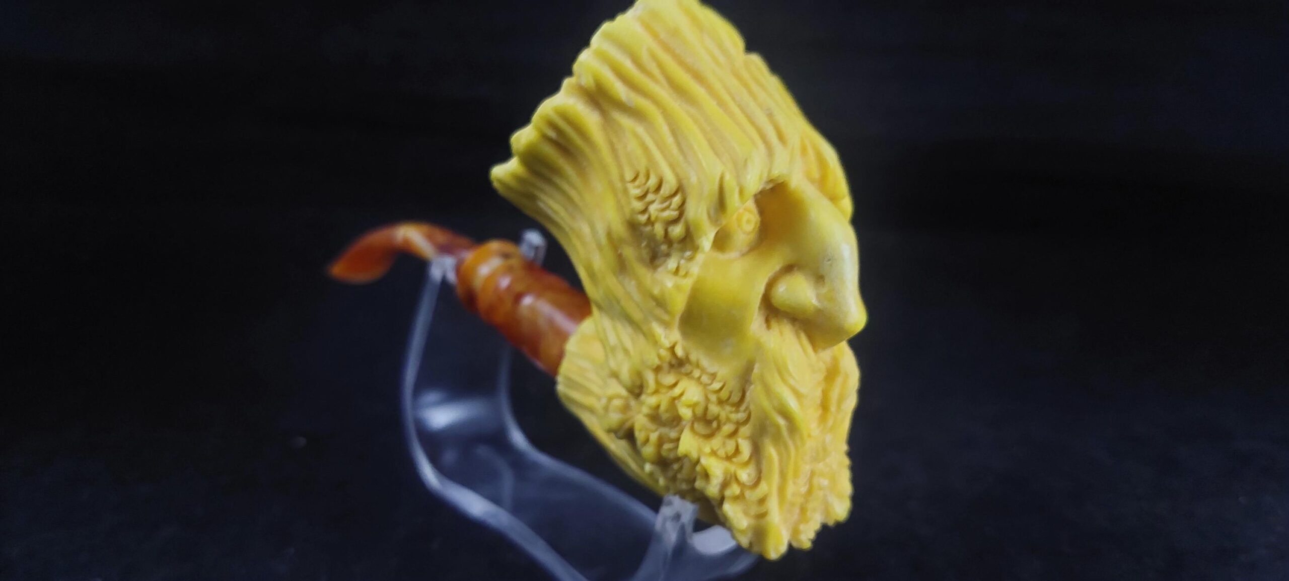 The ent meerschaum pipe, block meerschaum,Turkish meerschaum, Special meerschaum pipe design, hand carved meerschaum pipe