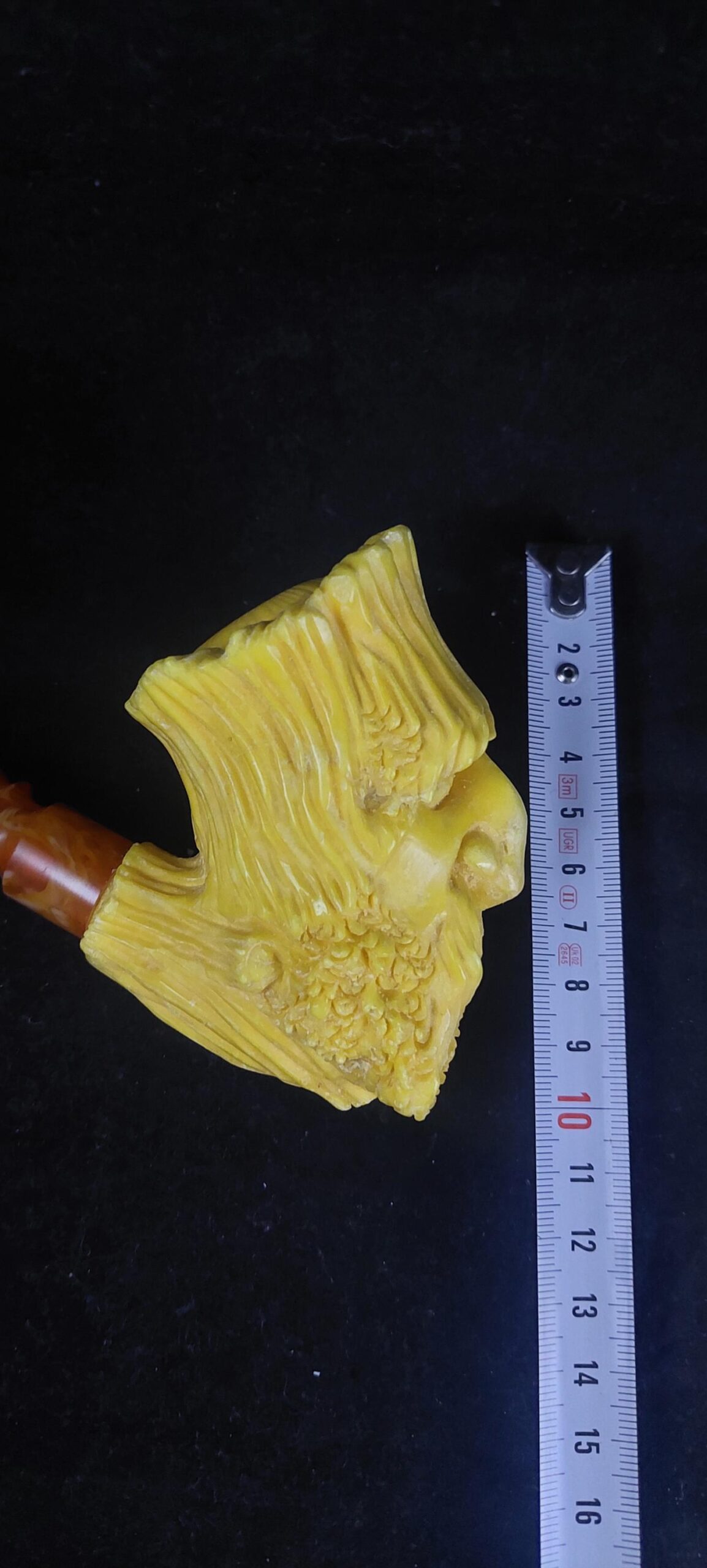 The ent meerschaum pipe, block meerschaum,Turkish meerschaum, Special meerschaum pipe design, hand carved meerschaum pipe - Image 9