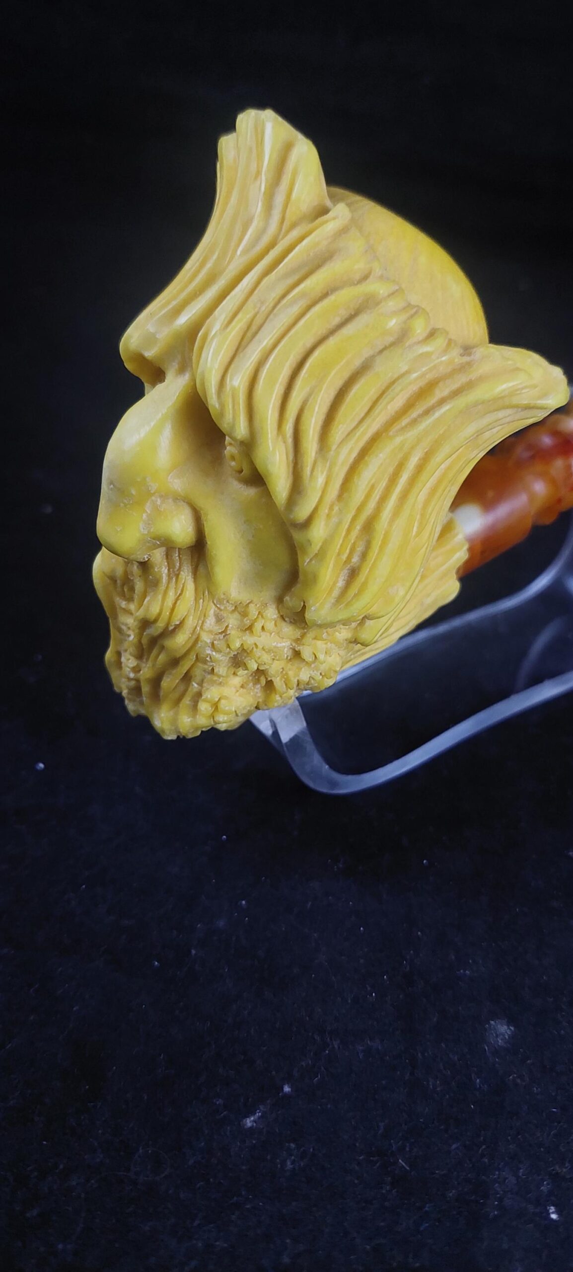 The ent meerschaum pipe, block meerschaum,Turkish meerschaum, Special meerschaum pipe design, hand carved meerschaum pipe - Image 7