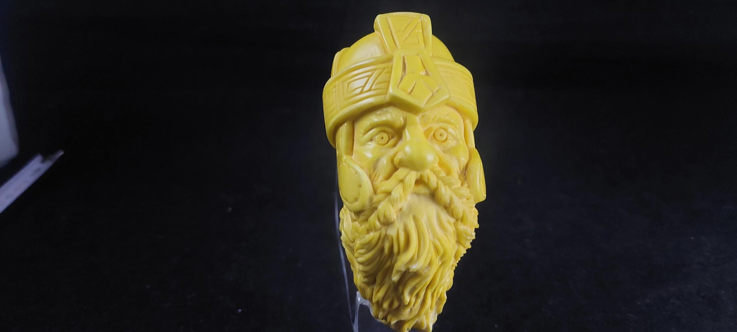 The gimli meerschaum pipe, block meerschaum,Turkish meerschaum, Special meerschaum pipe design, hand carved meerschaum pipe - Image 2