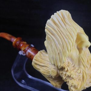 The ent meerschaum pipe The Lord of the ring meerschaum pipe, block meerschaum,Turkish meerschaum,  hand carved meerschaum pipe