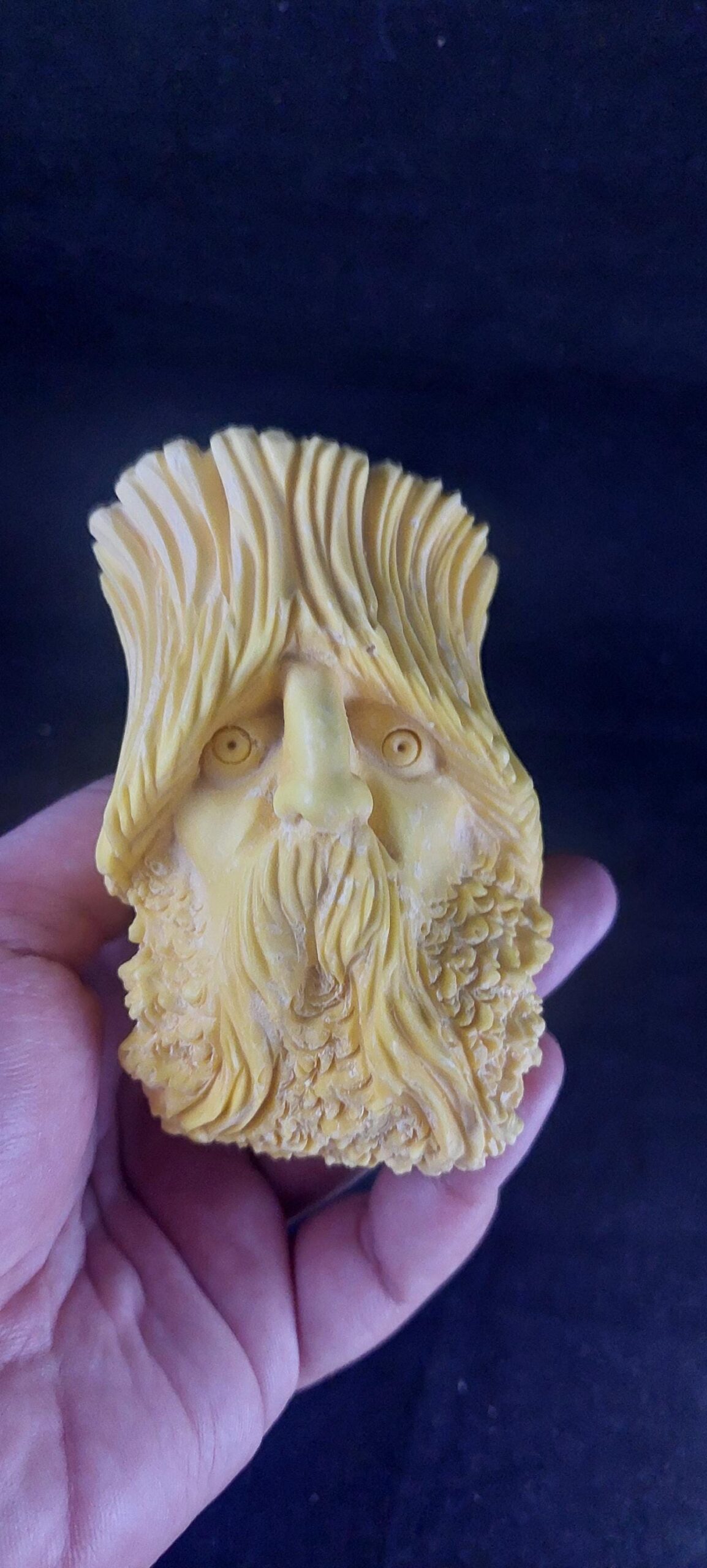 The ent meerschaum pipe The Lord of the ring meerschaum pipe, block meerschaum,Turkish meerschaum, hand carved meerschaum pipe - Image 6