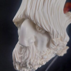 Tree beard meerschaum pipe,Lord of the ring pipe, block meerschaum, Special meerschaum pipe design, hand-carved meerschaum pipe