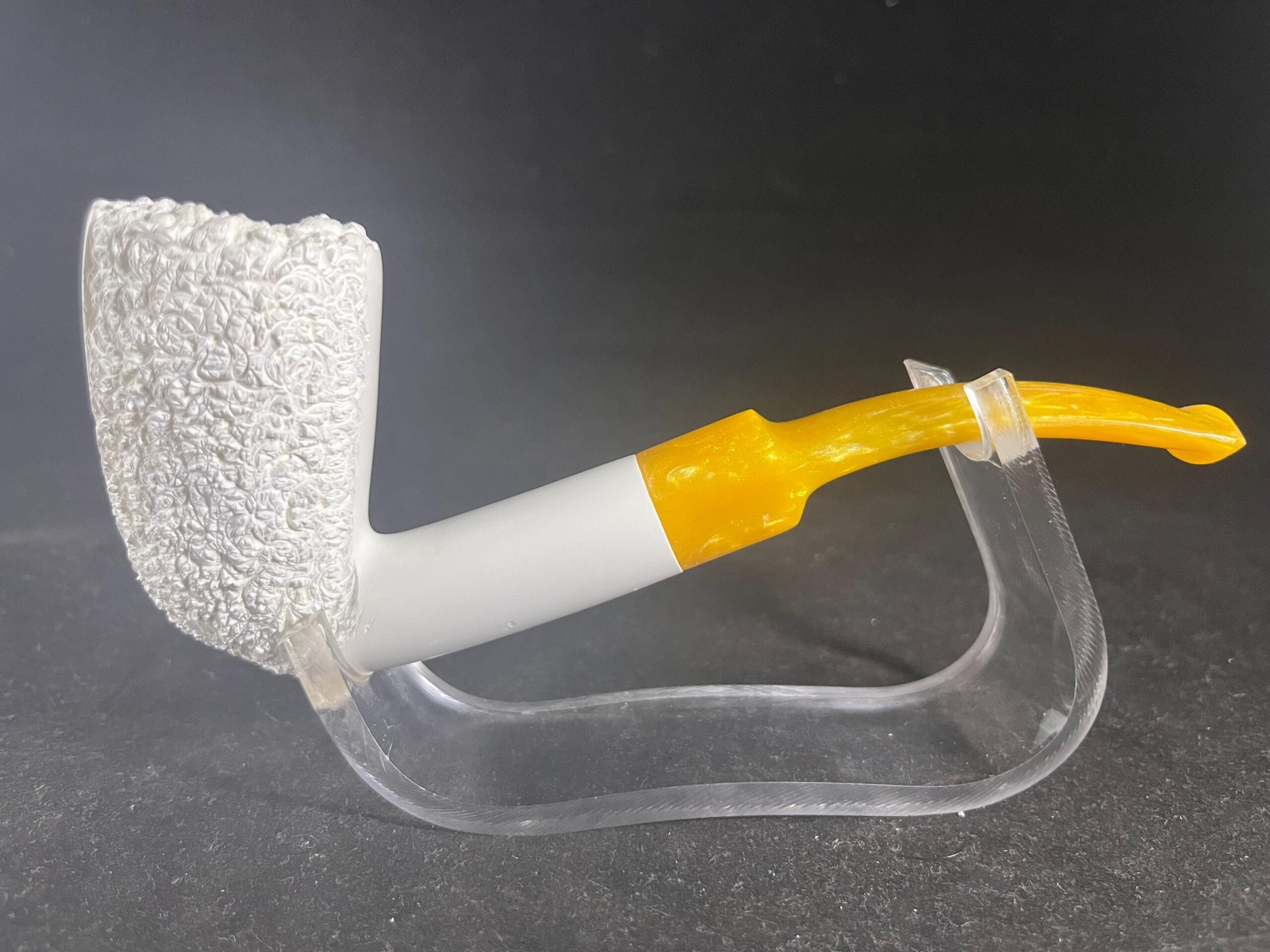 Rustic Textured Classic Design - Classic Style Meerschaum Pipe