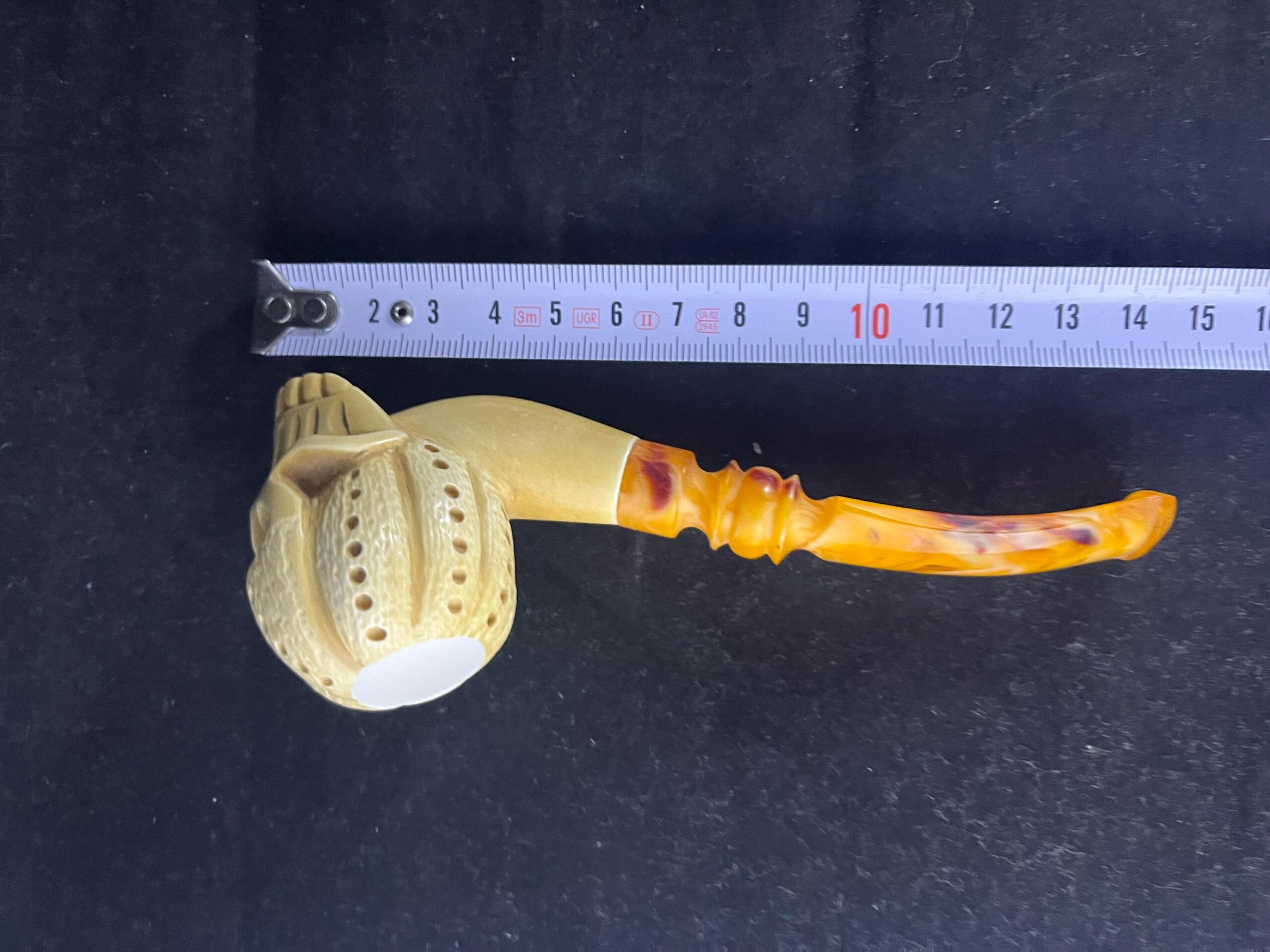 Skull Design Meerschaum Pipe – Octopus Skull Design, Unique Collectible - Image 8