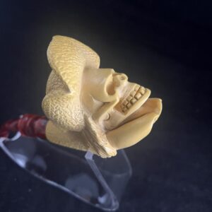Wild West Skull – Handcrafted Block Meerschaum Cowboy Pipe