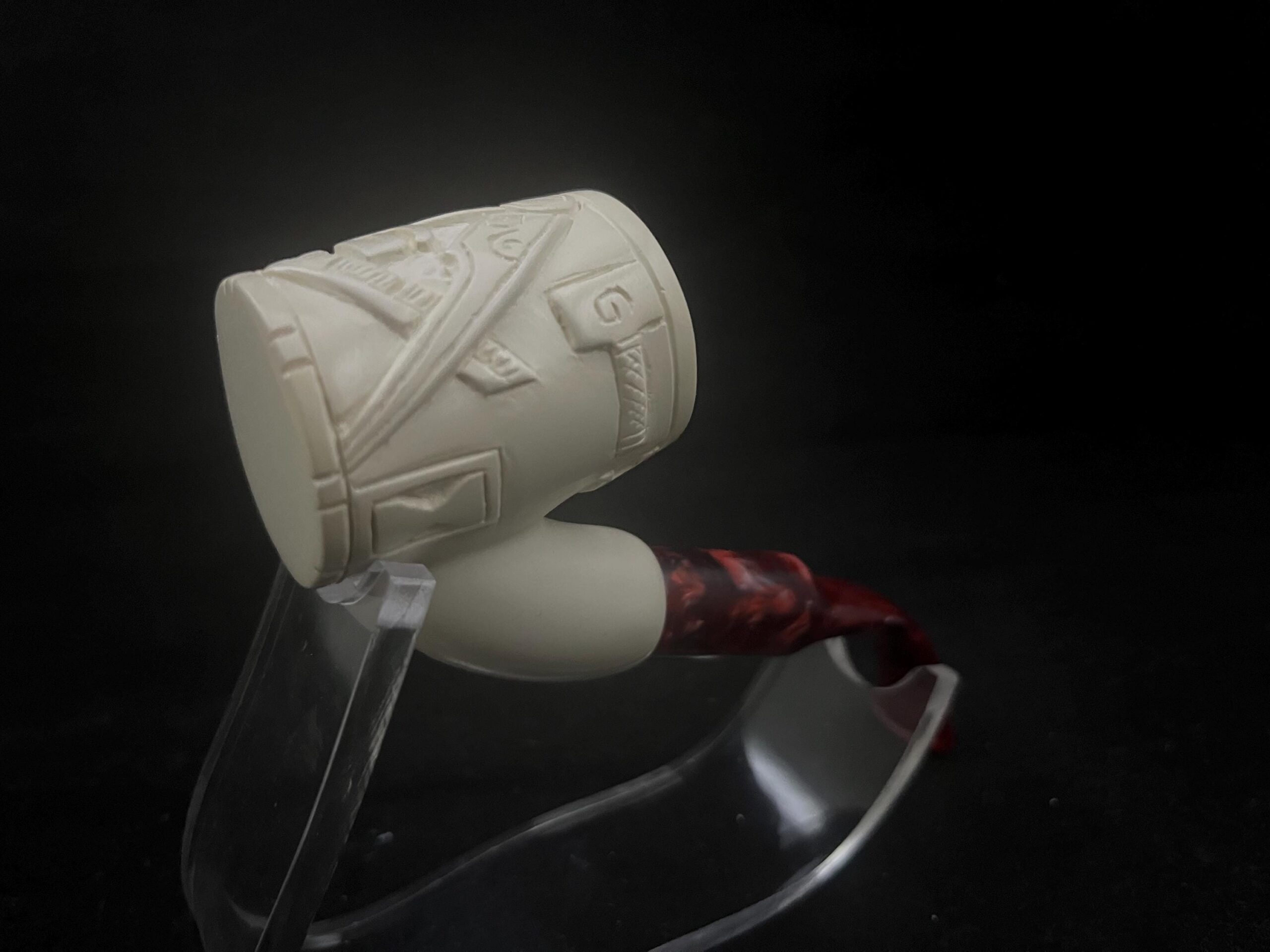 Eternal Signs – Red Stem Meerschaum Pipe - Image 2
