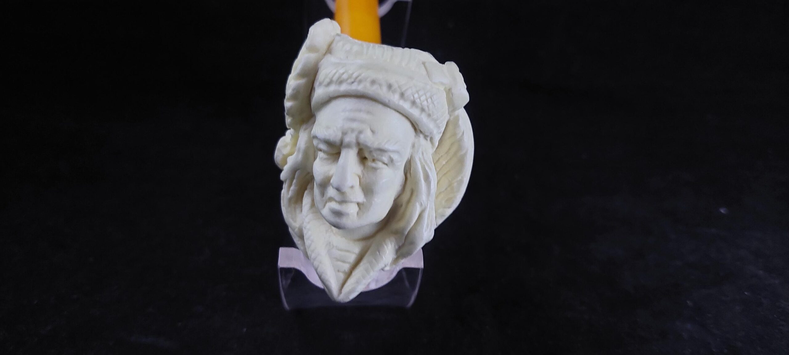 Native American meerschaum pipe – Collectible Handmade pipe, block meerschaum - Image 4