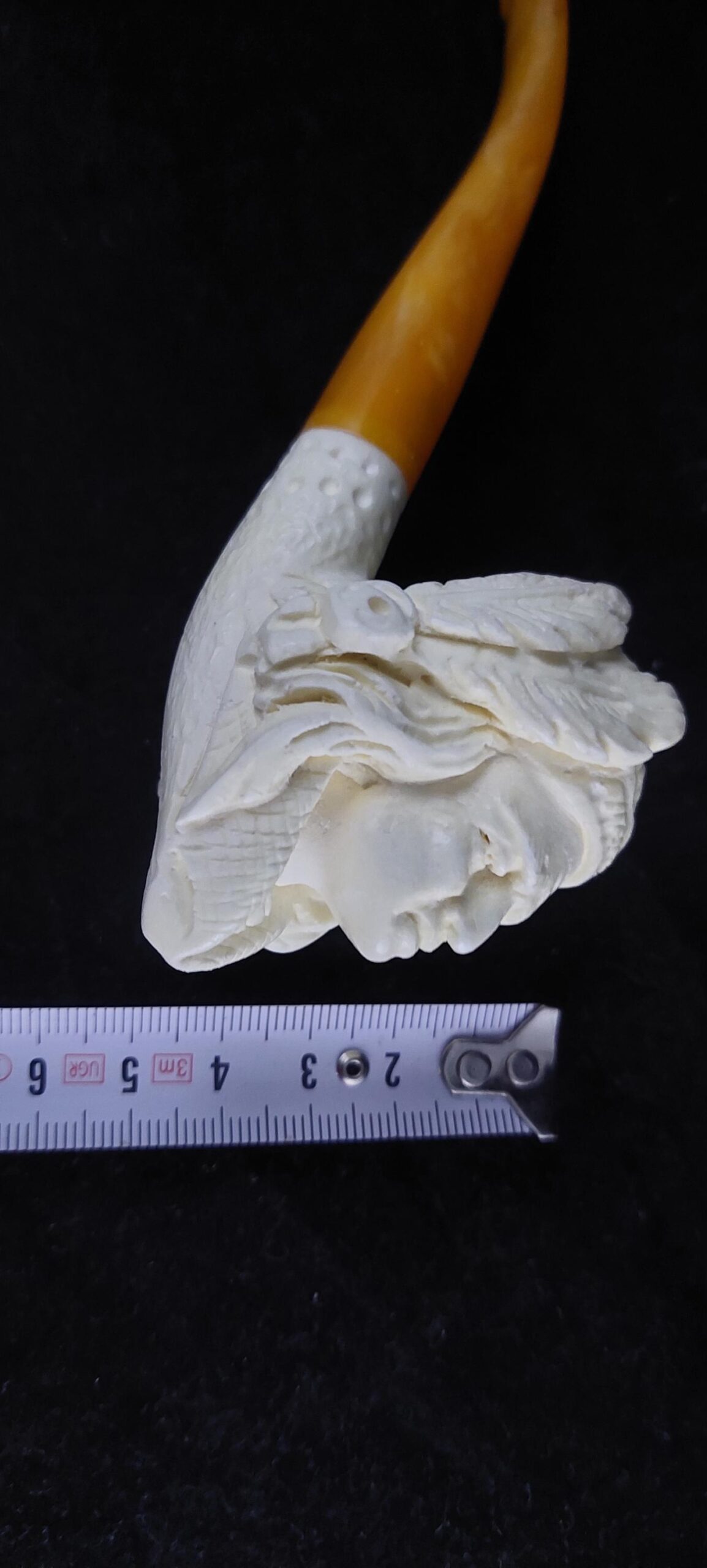 Native American meerschaum pipe – Collectible Handmade pipe, block meerschaum - Image 8