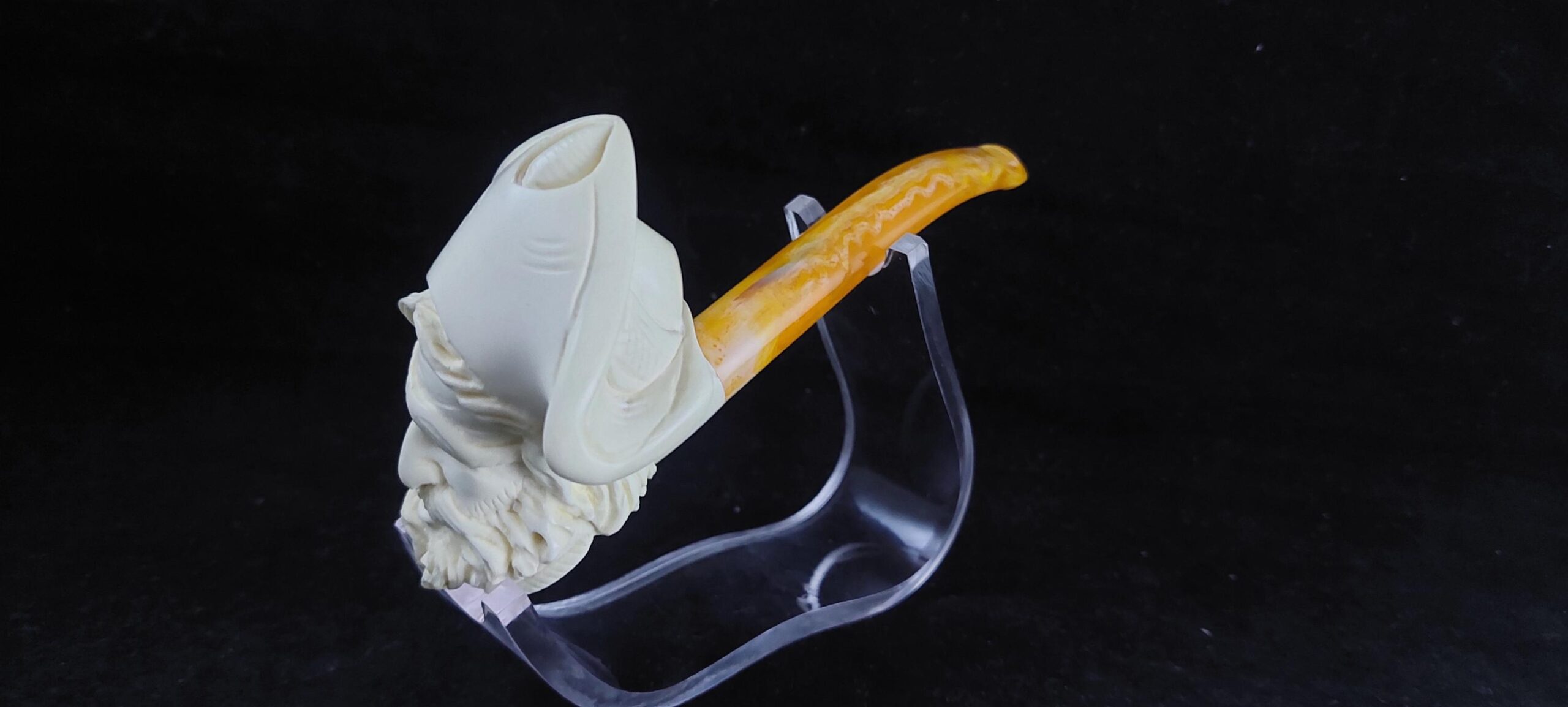 Pirate meerschaum pipe Meerschaum Pipe – Collectible Handmade pipe, block meerschaum - Image 2