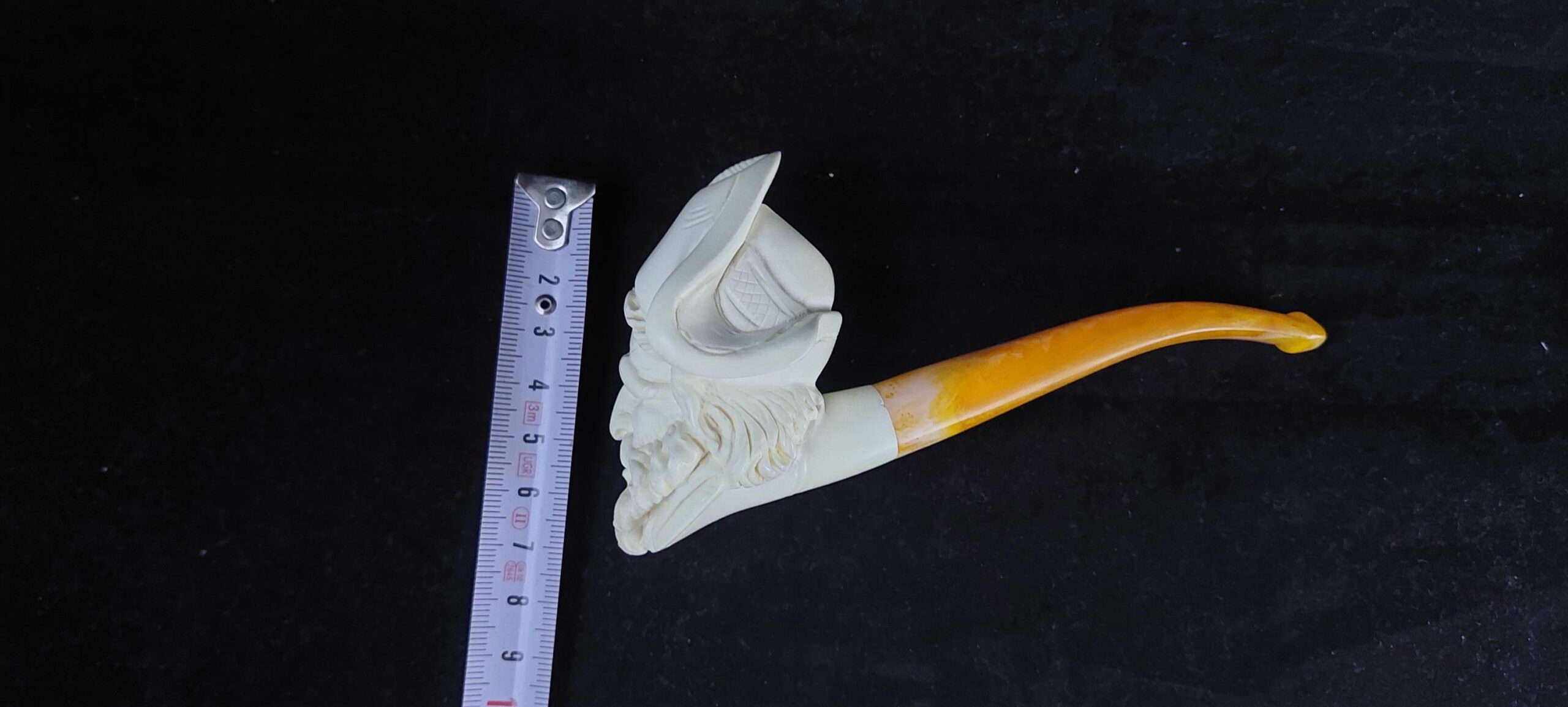 Pirate meerschaum pipe Meerschaum Pipe – Collectible Handmade pipe, block meerschaum - Image 6