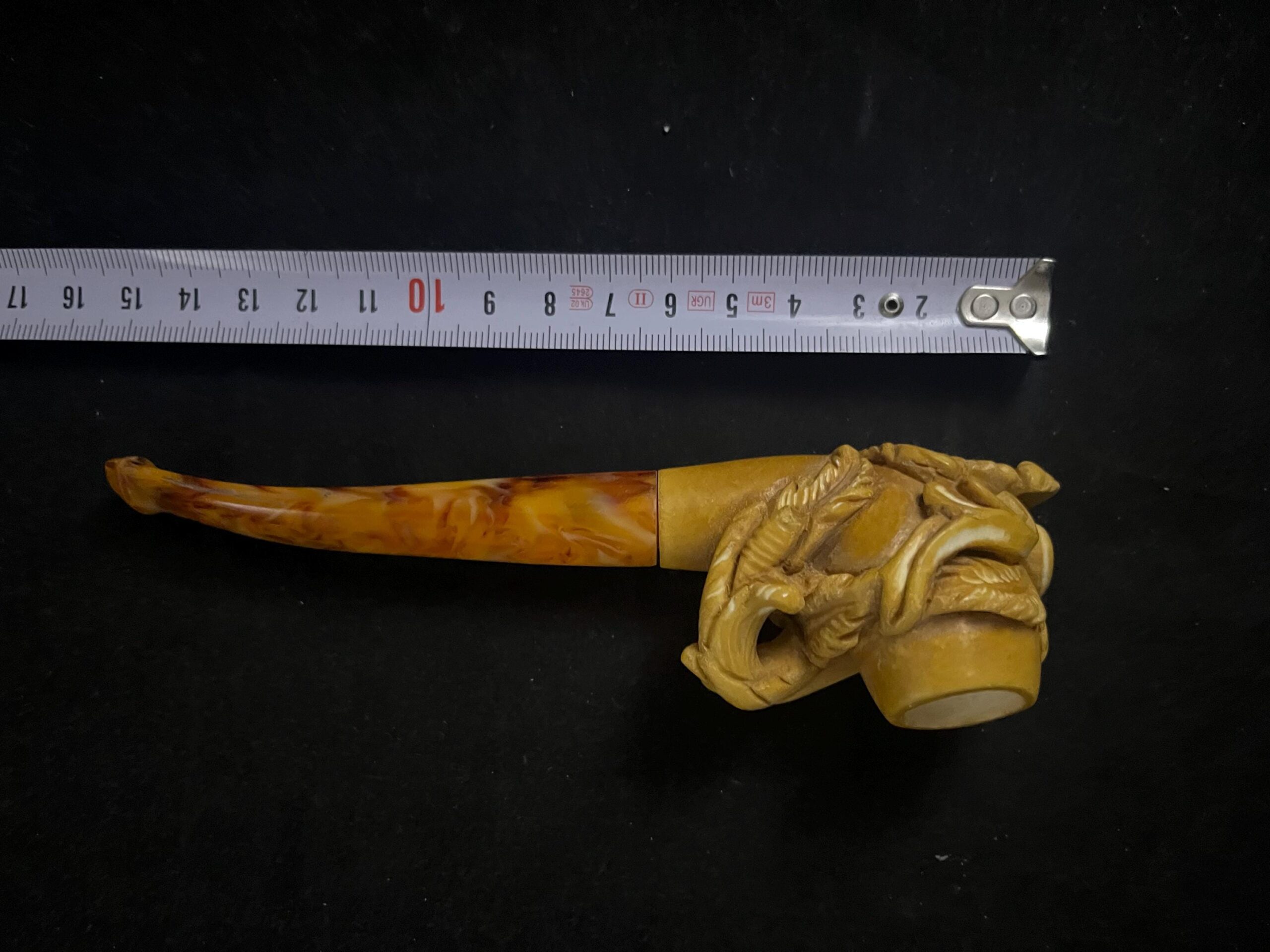 Ornate Baroque Floral Motif - Hand-Carved Meerschaum Pipe - Image 6