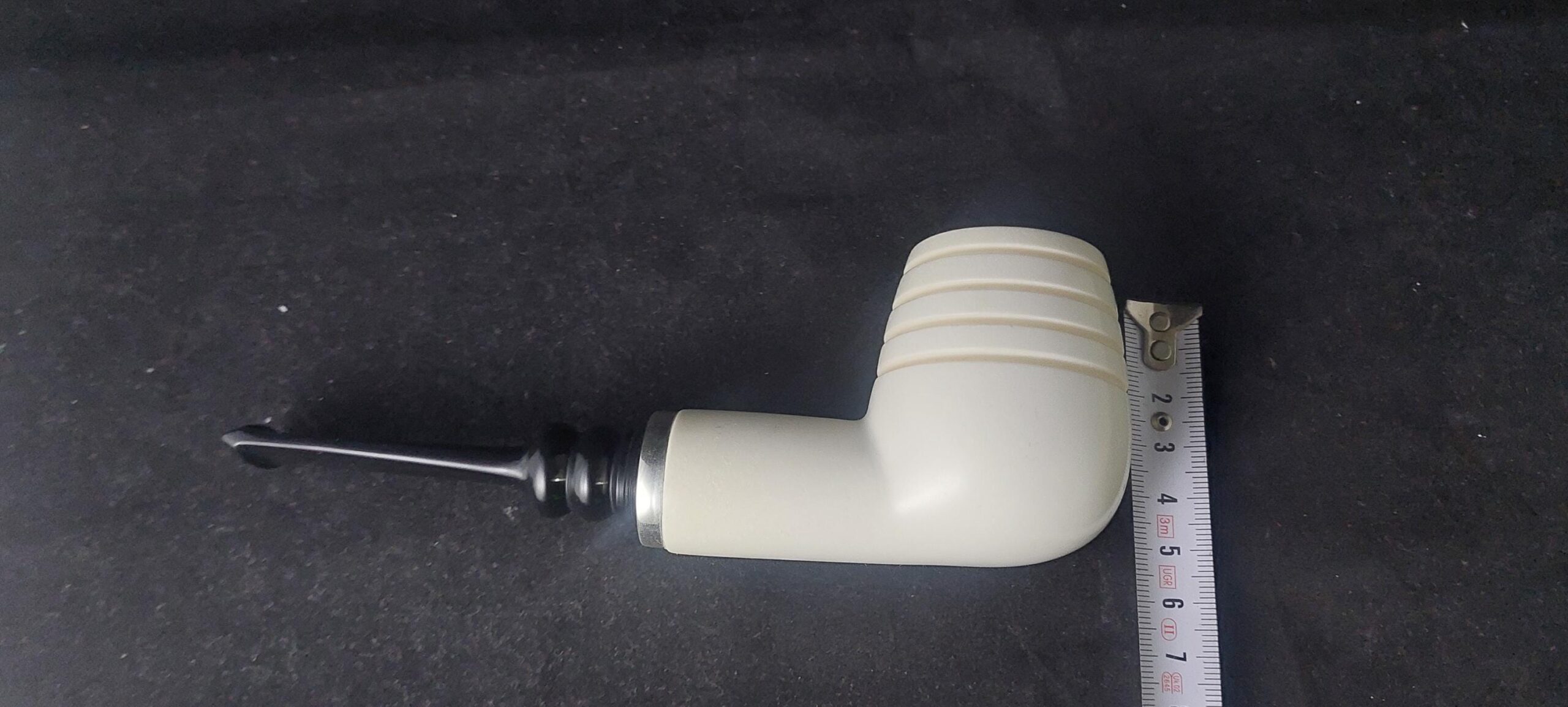 Premium Porsch Meerschaum Pipe – 925 Silver Ring, Acrylic Stem with Smoking Room Gift,Block Meerschaum - Image 9