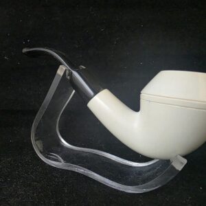Bulldog Model Meerschaum Pipe with acrylic stem, Block Meerschaum, Turkish meerschaum pipe