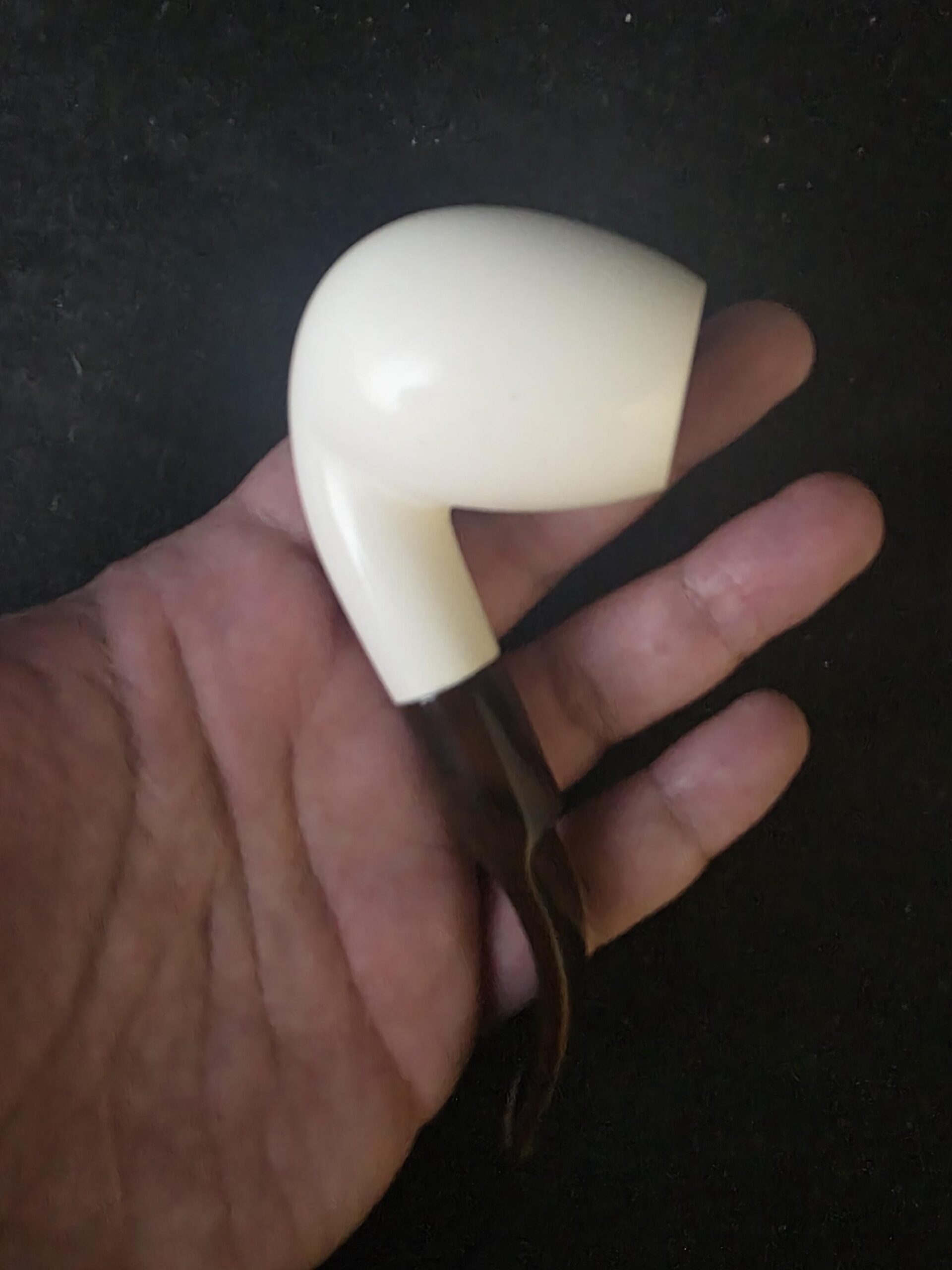 Elegant classic model meerschaum pipe with acrylic stem –, Block Meerschaum, Turkish meerschaum - Image 8