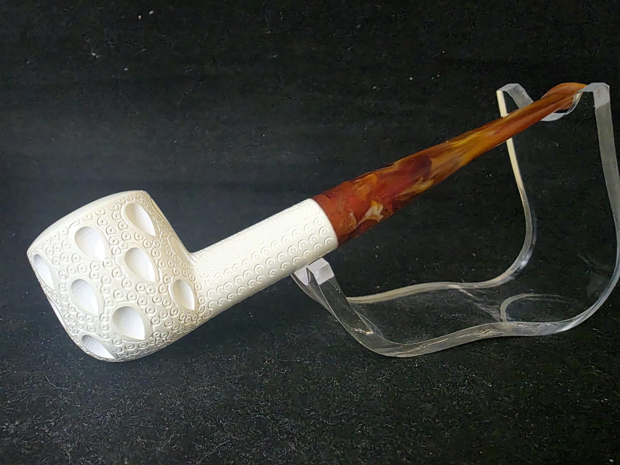 Depicted classic model meerschaum pipe –, Block Meerschaum, Turkish meerschaum, - Image 5