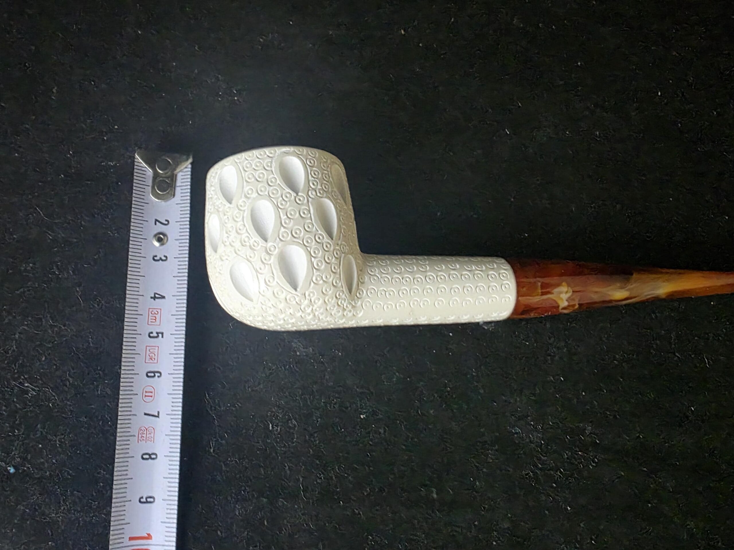 Depicted classic model meerschaum pipe –, Block Meerschaum, Turkish meerschaum, - Image 8
