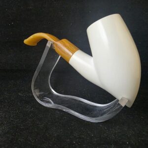 Free style hammer model meerschaum pipe with acrylic stem and deep bowl