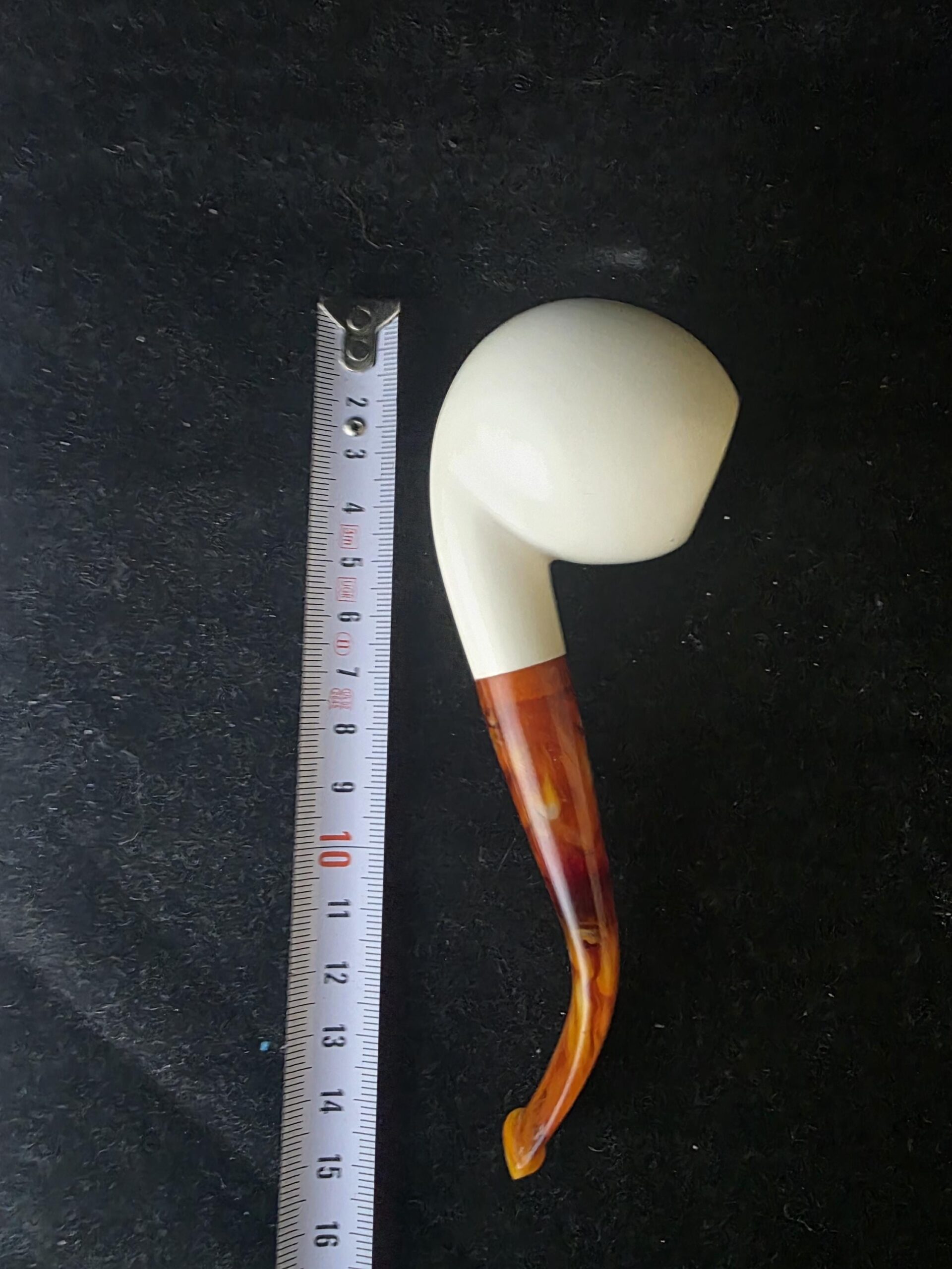 SmoothApple model meerschaum pipe with deep bowl - Image 9