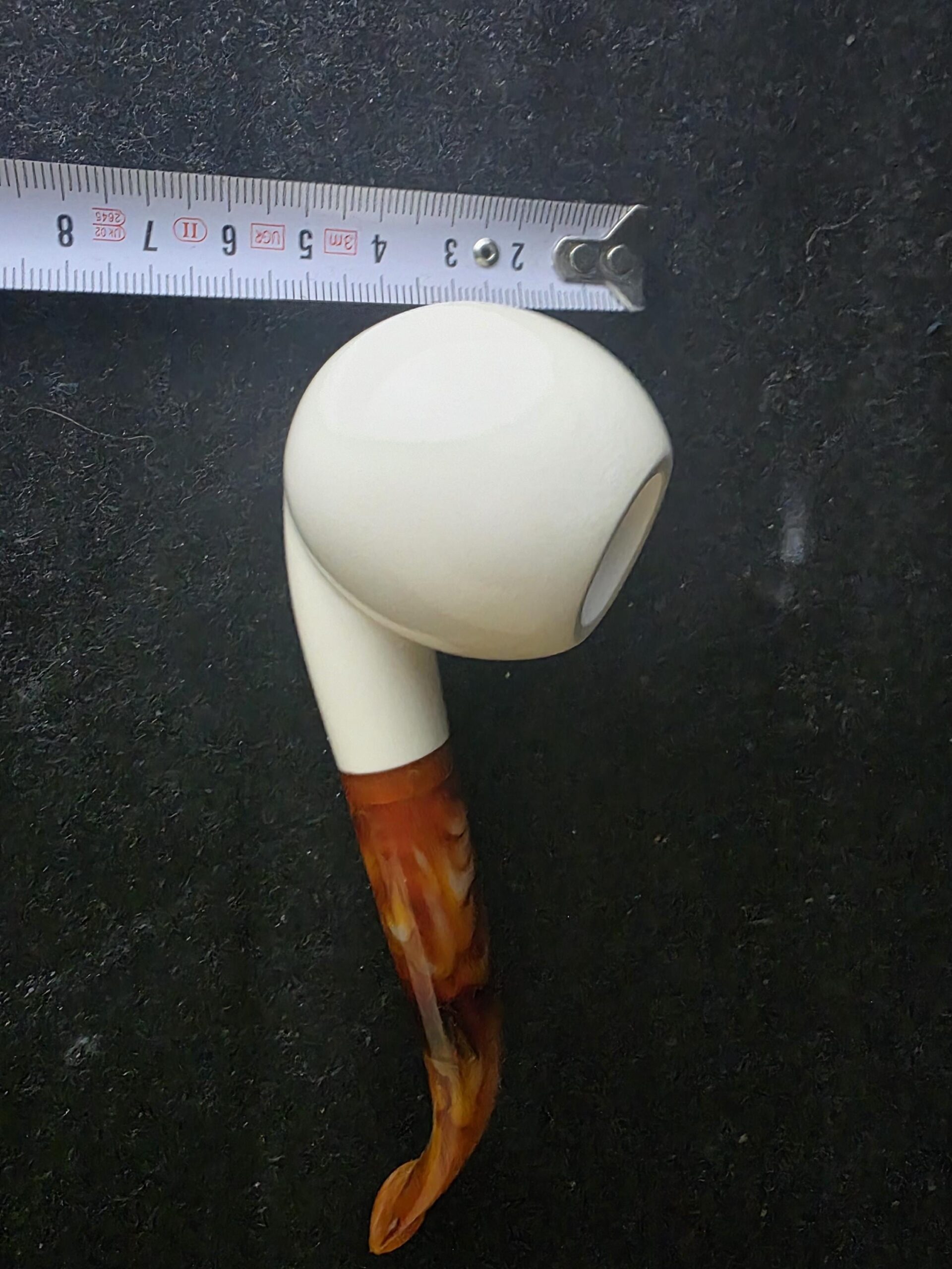 SmoothApple model meerschaum pipe with deep bowl - Image 10