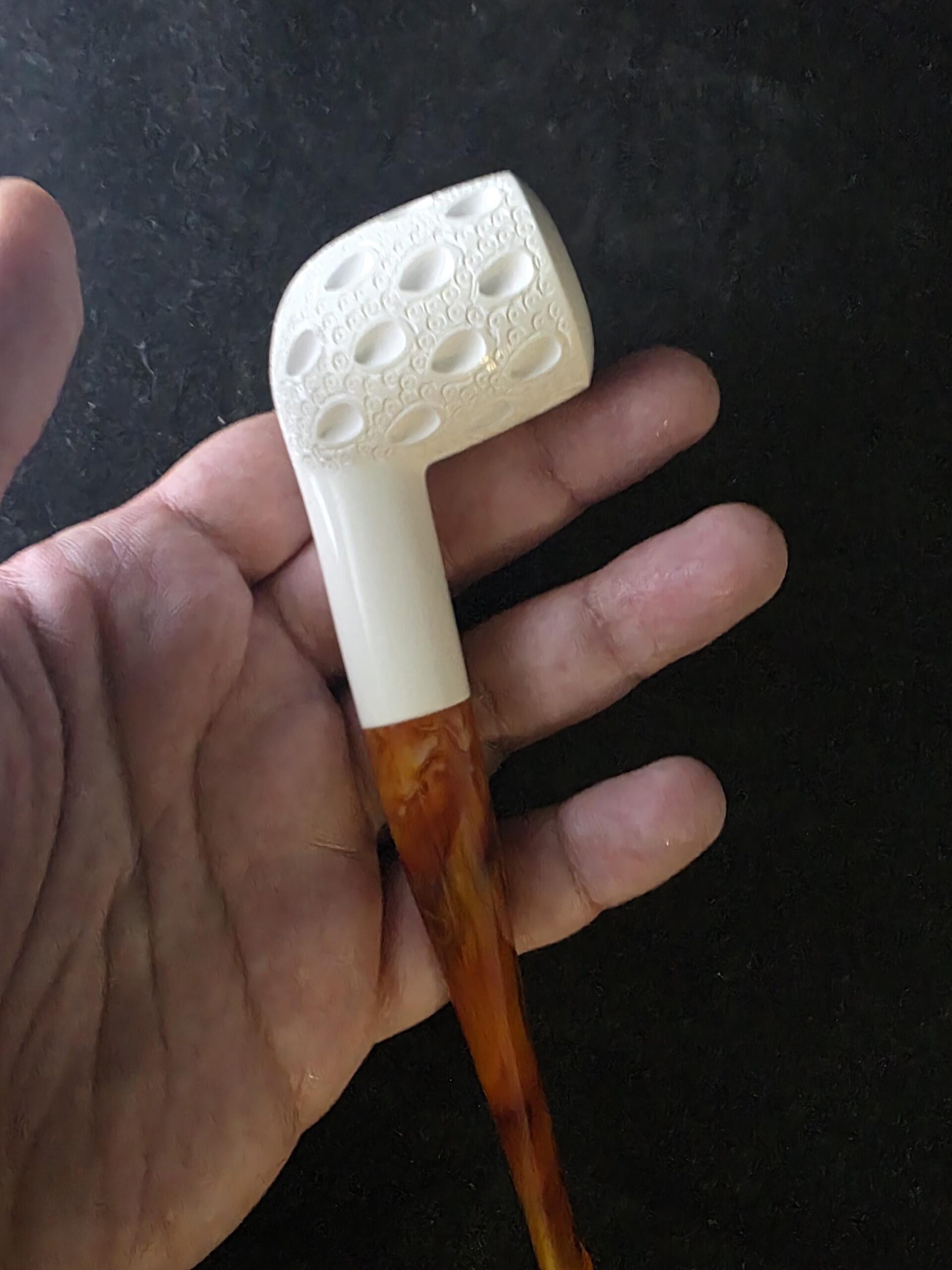 Clasic Model depicted meerschaum pipe , Meerschaum pipe gift for him - Image 7